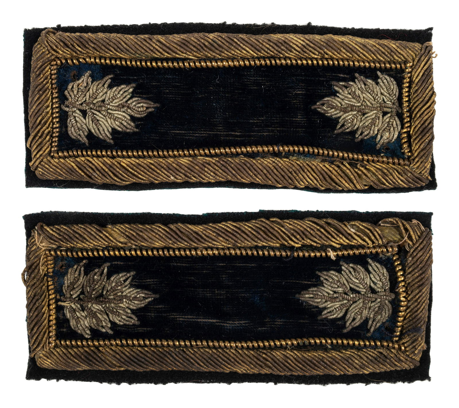 [CIVIL WAR]. Lieutenant colonel of staff shoulder straps.  (1 of 2)