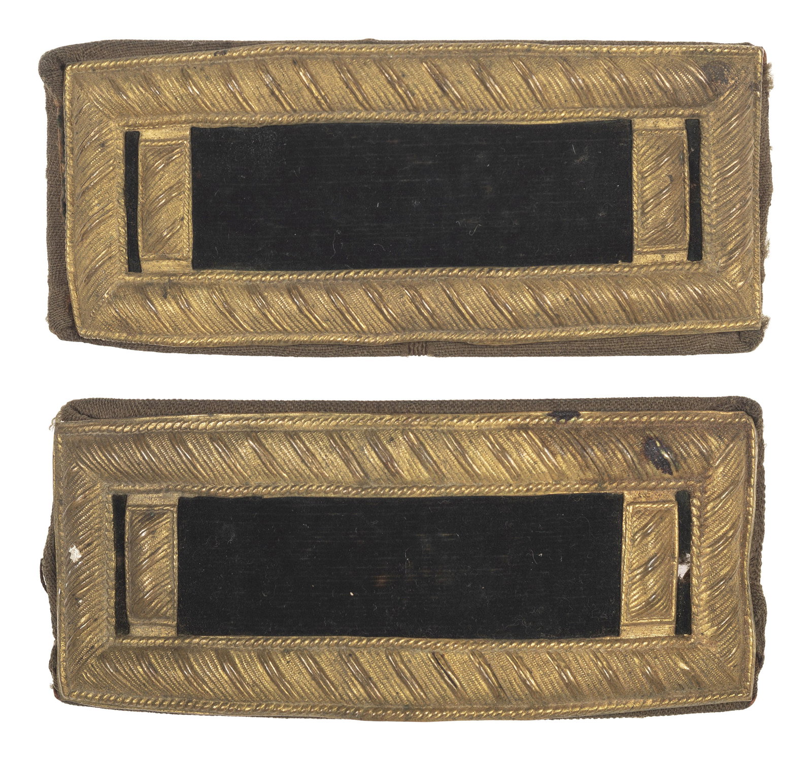 [CIVIL WAR]. First lieutenant's shoulder straps, possible sharpshooter or medical officer. (1 of 2)