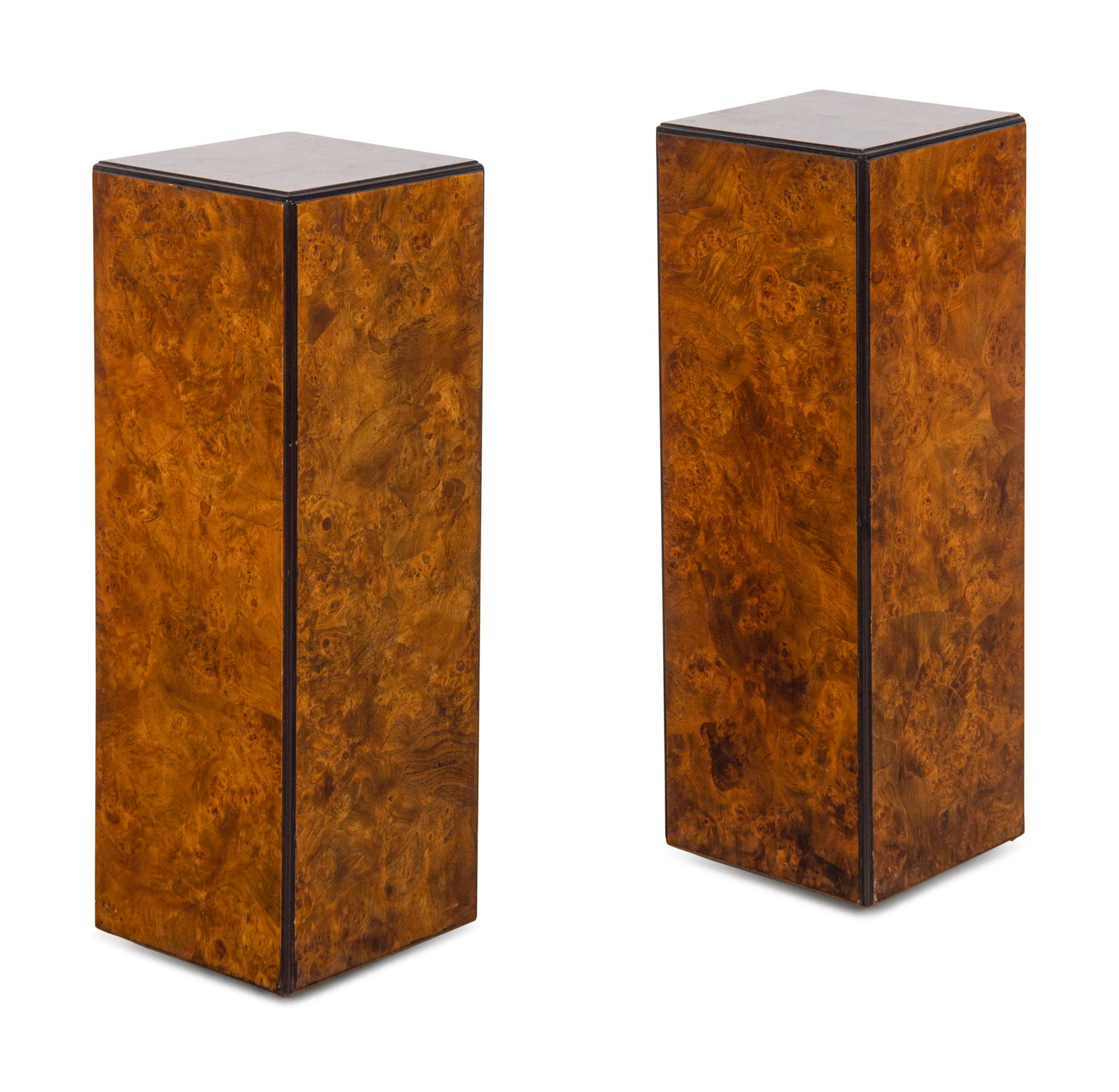 A Pair of Modernist Olivewood Pedestals (1 of 2)
