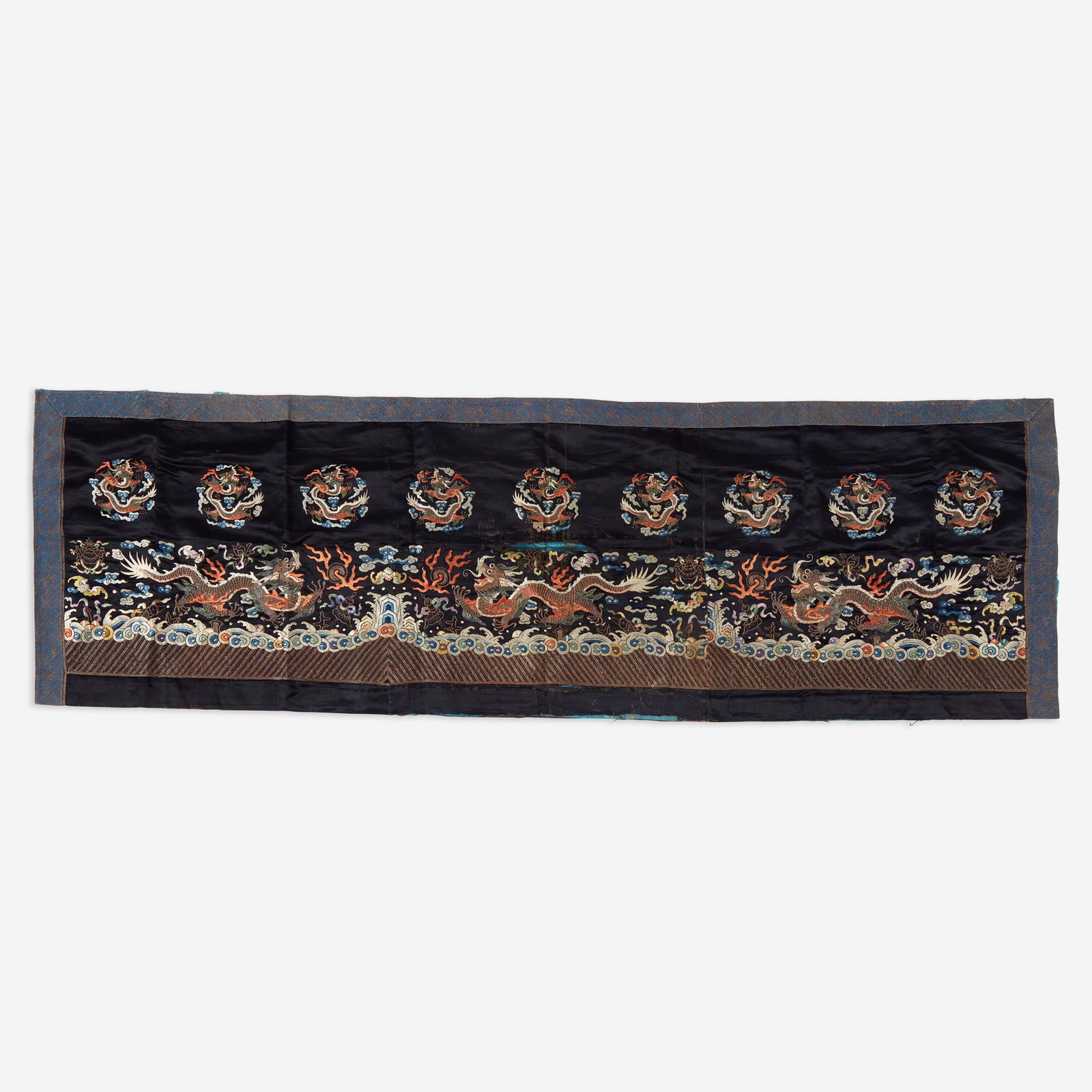 A Chinese silk-embroidered "Dragon" panel (1 of 1)