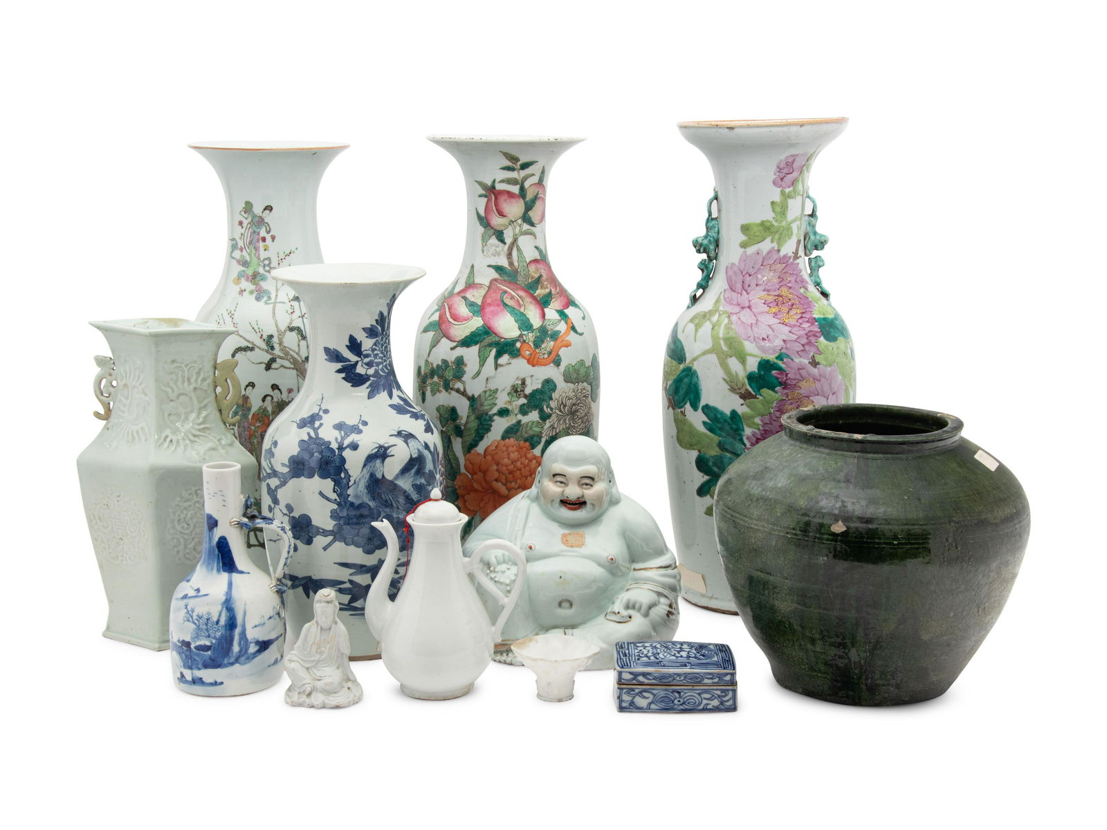 11 Chinese Porcelain Articles and One Stoneware (1 of 2)
