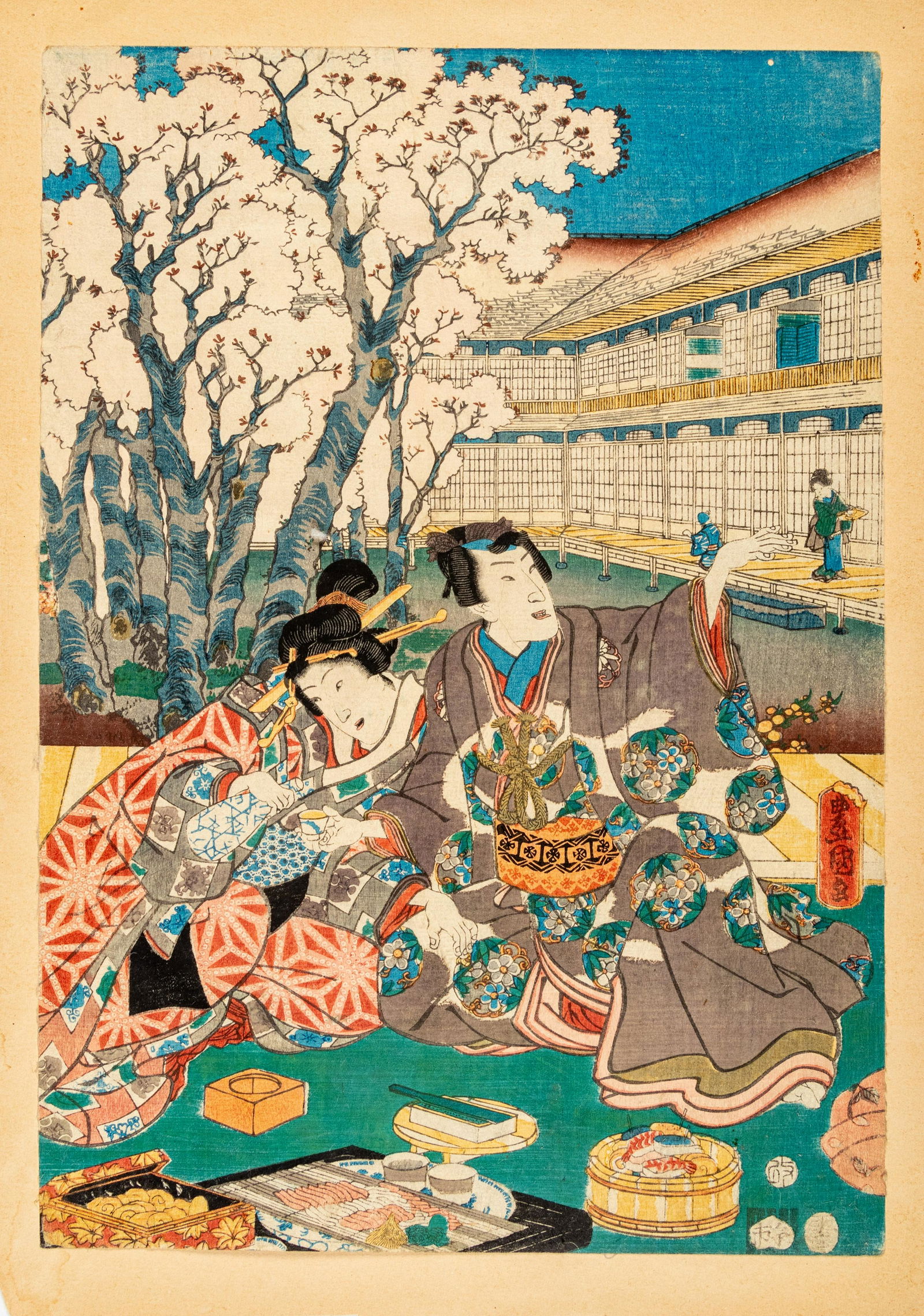 Utagawa Kunisada (1786-1865), Toyokuni II (1777-1835), After Kitagawa Utamaro and Two Others (1 of 20)