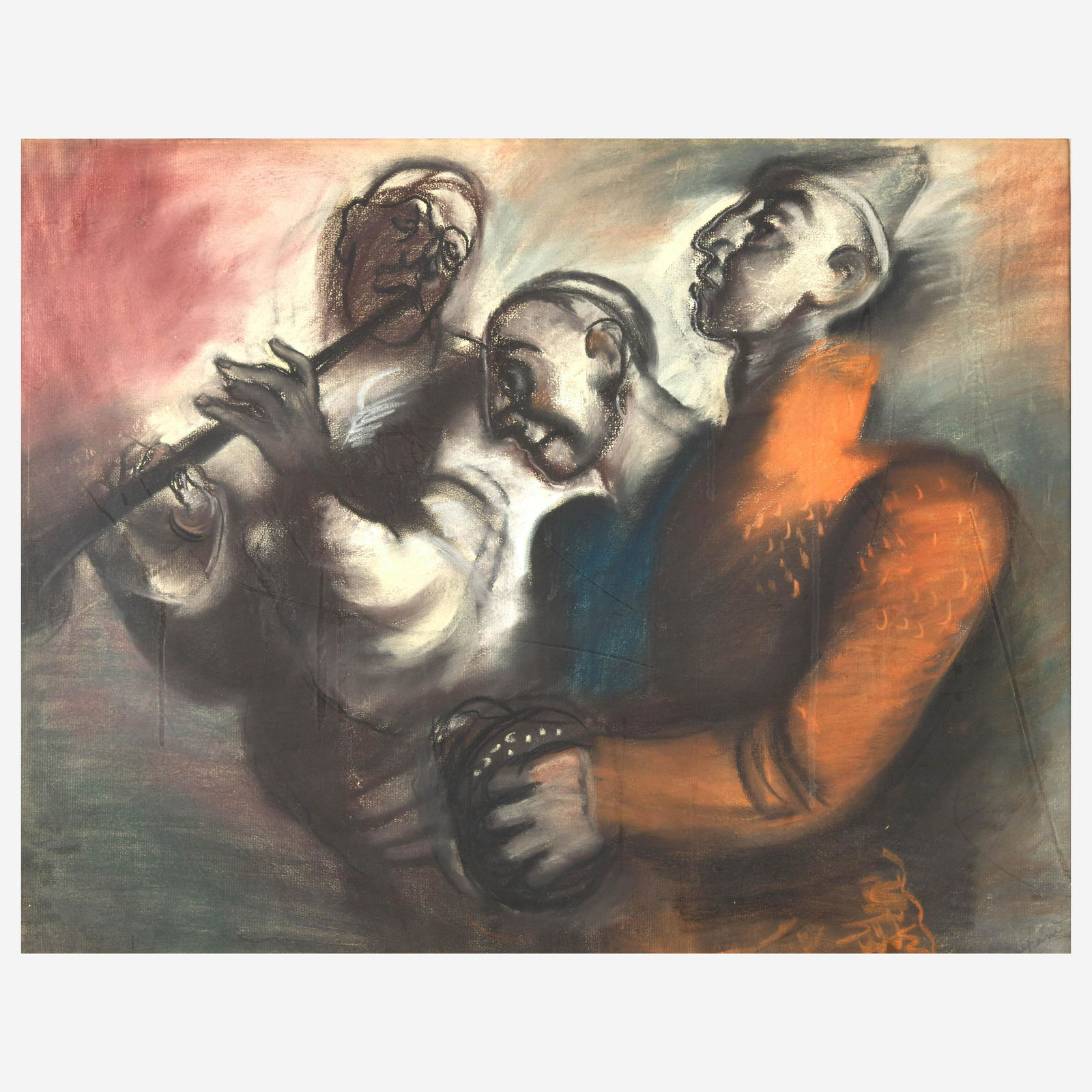 Edouard Léon Louis Edy-Legrand (French, 1892-1970) Three Musicians (1 of 2)