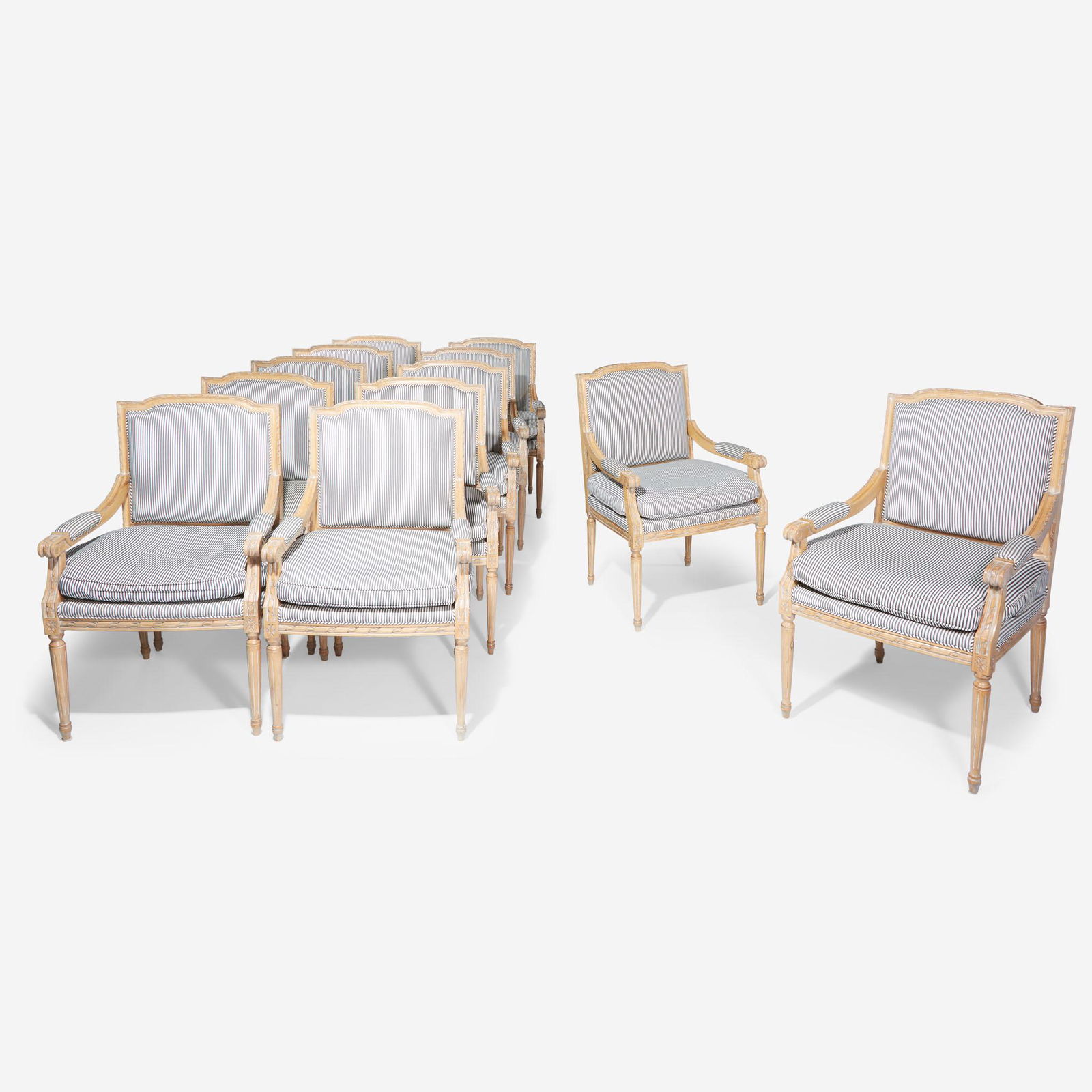 Contemporary A Set of Twelve Louis XVI Style Fauteuils (1 of 2)