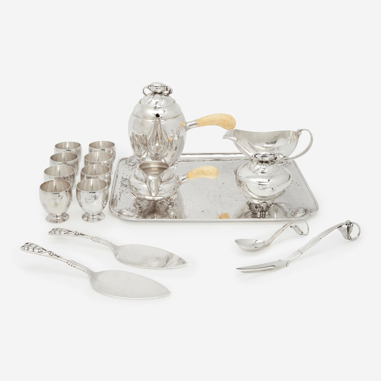Georg Jensen A Group of Sterling Silver Tablewares, Denmark, 1915-post 1945 (1 of 4)