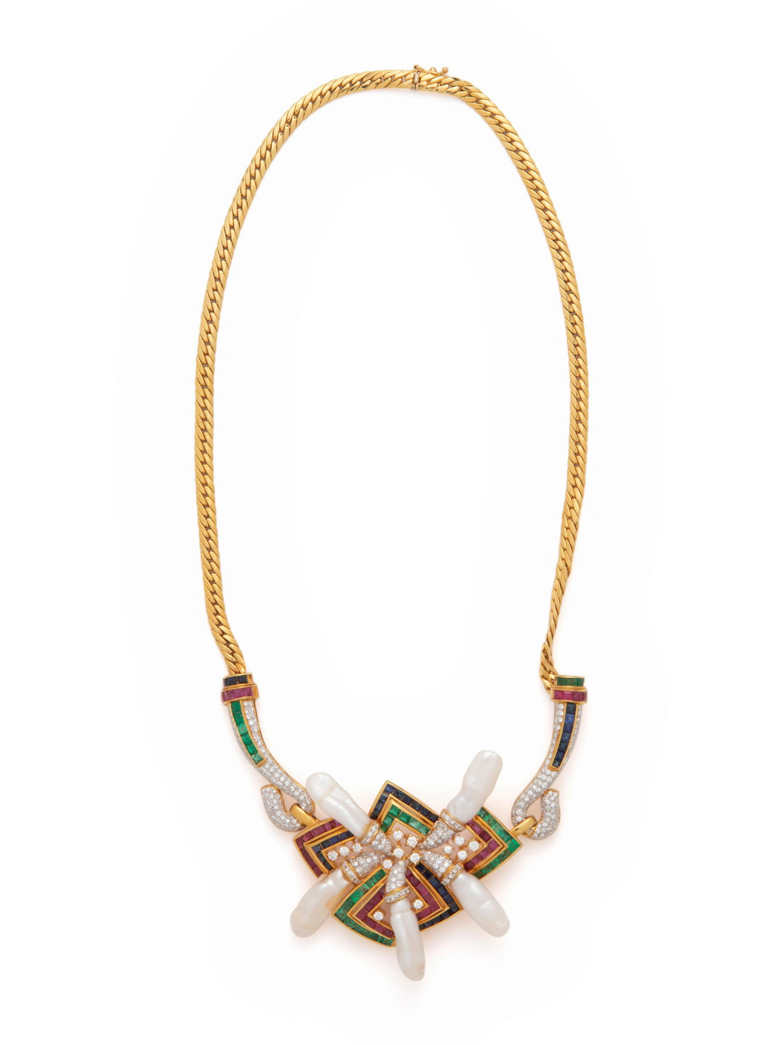 MULTIGEM AND DIAMOND NECKLACE (1 of 3)