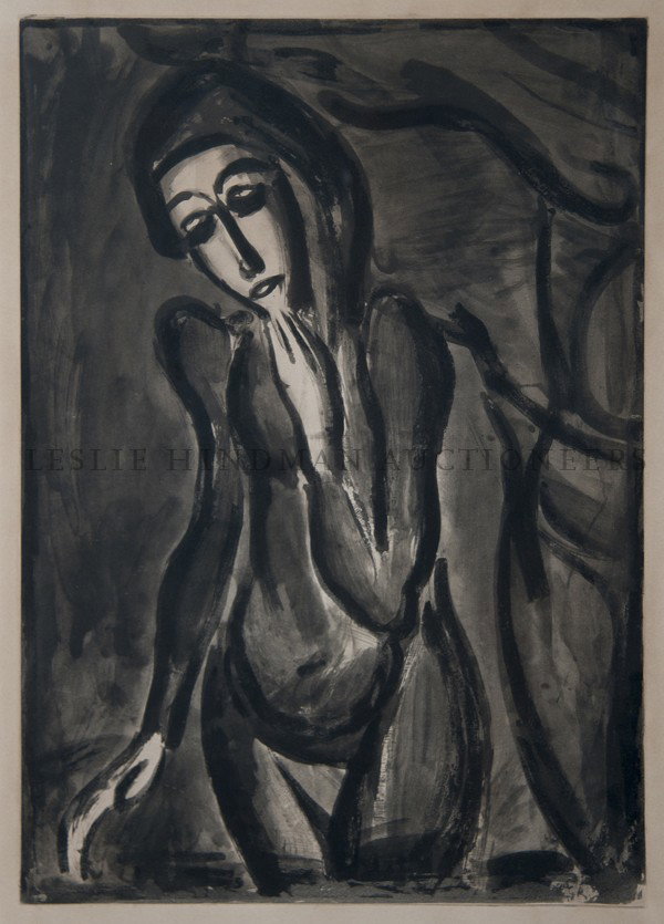 Georges Roualt, (French, 1871-1958), We All Must D: Georges Roualt (French, 1871-1958) We All Must Die, We and All We Possess, 1922 aquatint 19 3/4 x 14 inches. Property from the Estate of Marjorie C. Barnett, M.D., Chicago, Illinois Ferdinand Roten