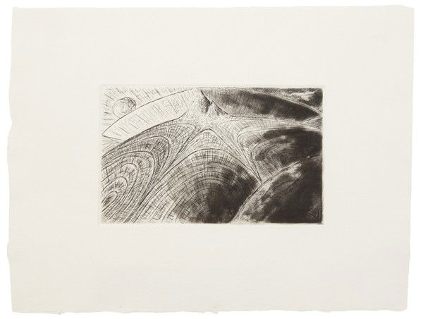 Bill Jensen, (American, b. 1945), Untitled: Bill Jensen (American, b. 1945) Untitled etching edition 17/50, signed Bill Jensen and dated (verso) 5 1/4 x 8 1/2 inches. Property from the Estate of Tom G. and Mary Jane McClain, Ph