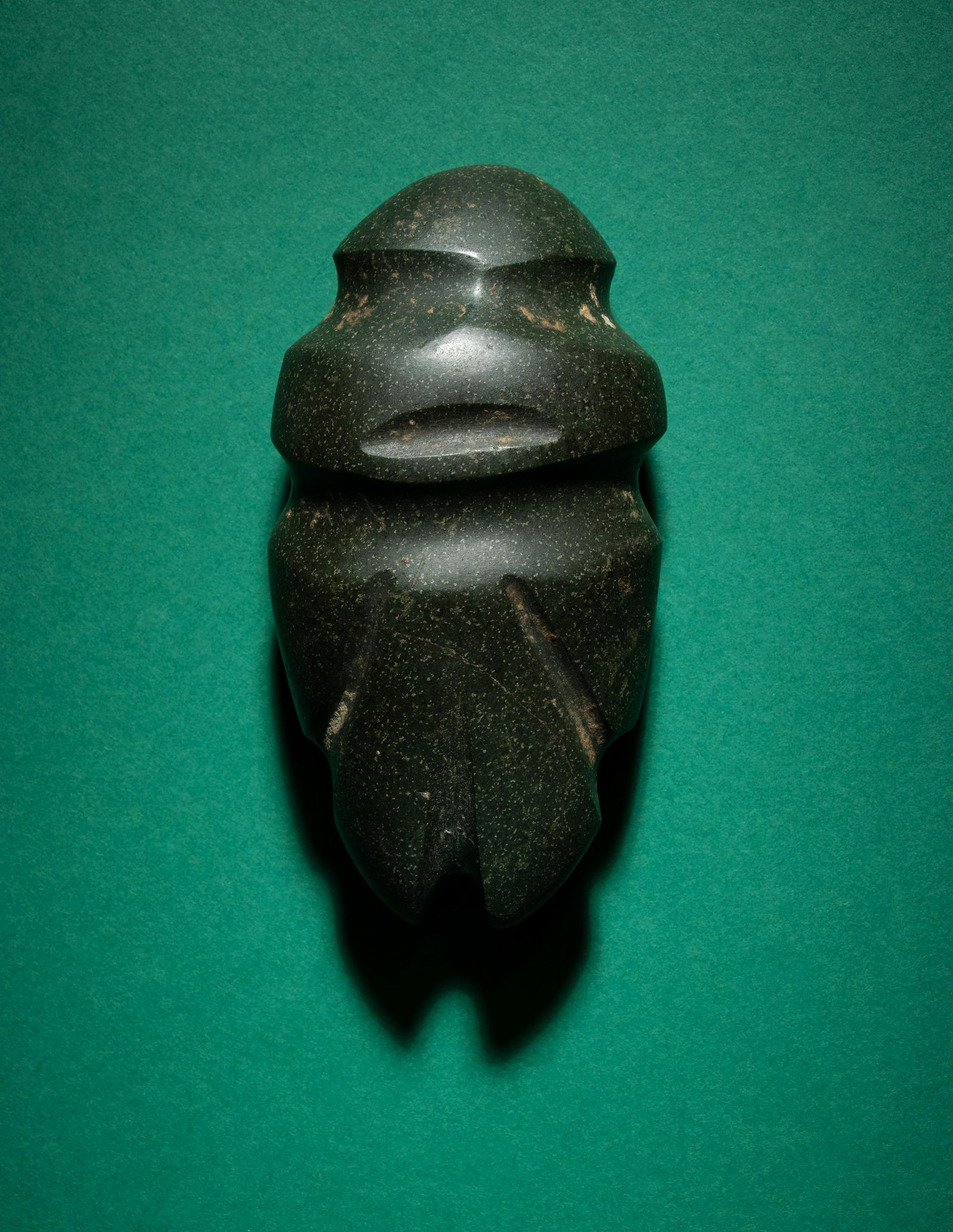 A Mezcala Stone Figure Length 4 1/8 inches (10.5 cm). (1 of 3)