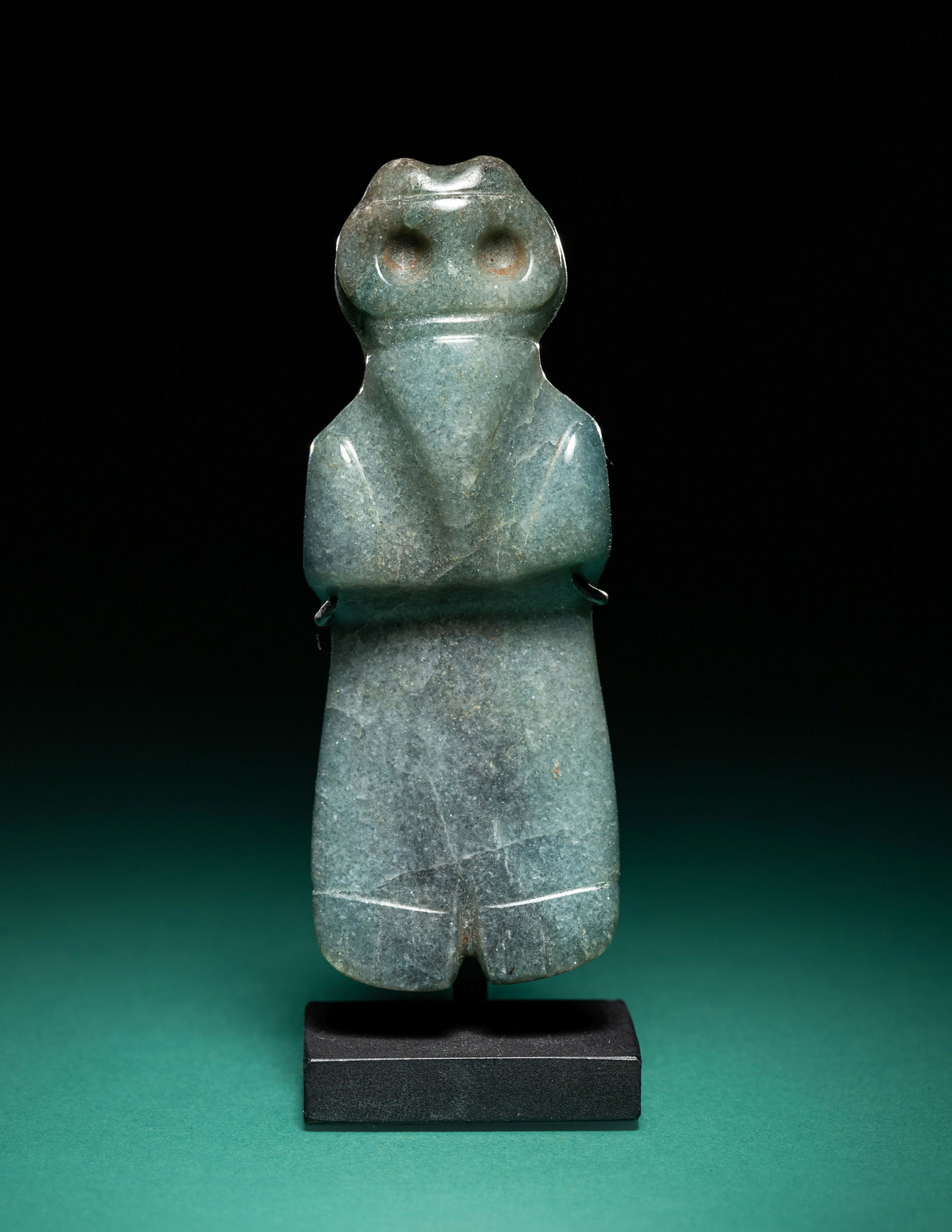 A Costa Rican Jade Avian Pendant Height 3 inches (7.6 cm). (1 of 3)