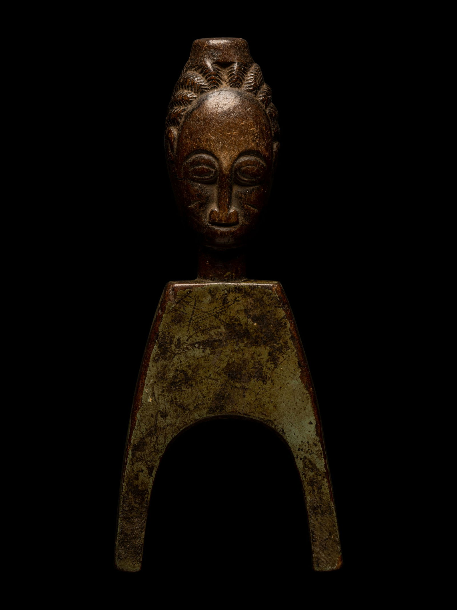 A Baule Heddle Pulley Height 6 3/4 inches (17.2 cm). (1 of 4)