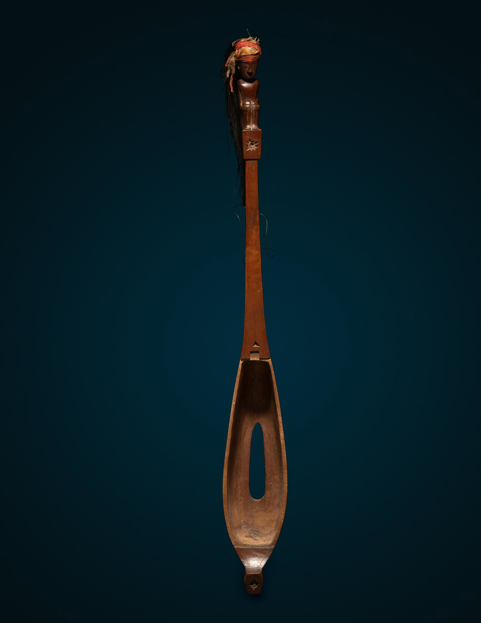 An Indonesian Wood Lute Length 28 3/4 inches (73 cm).: An Indonesian Wood Lute Length 28 3/4 inches (73 cm). Property from the Museum of Fine Arts, St. Petersburg, Florida Provenance: Gifted in 1996 (Inv. no. 1996.014).