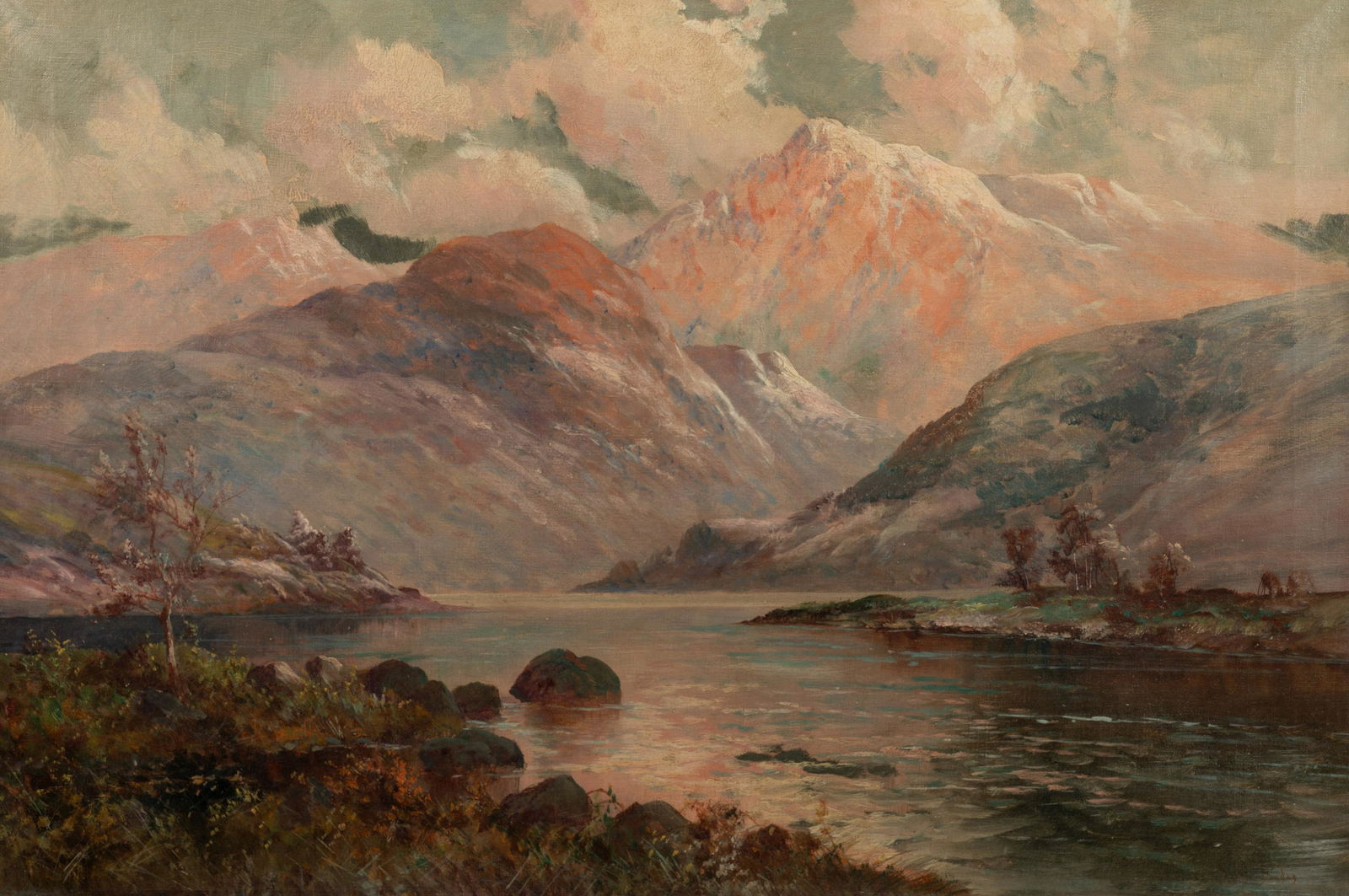 David Douglas (American, 19th/20th Century) Snow Capped Hills, Loch Achray (1 of 4)