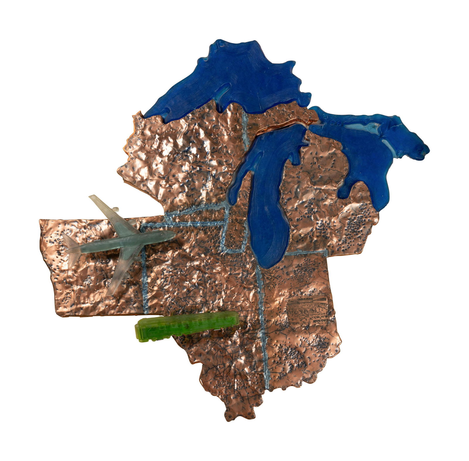 Todd DeVries (American, 20th Century) Cartography-Great Lakes Region (1 of 5)