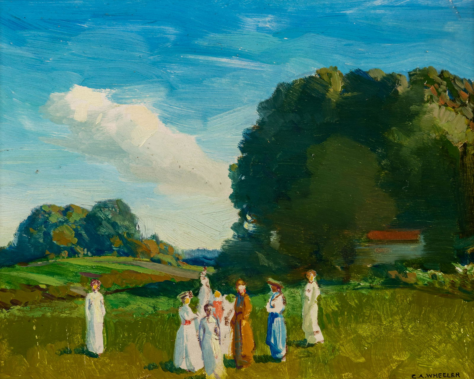 Clifton Wheeler (American, 1883-1953) Ladies in Brown County (1 of 6)