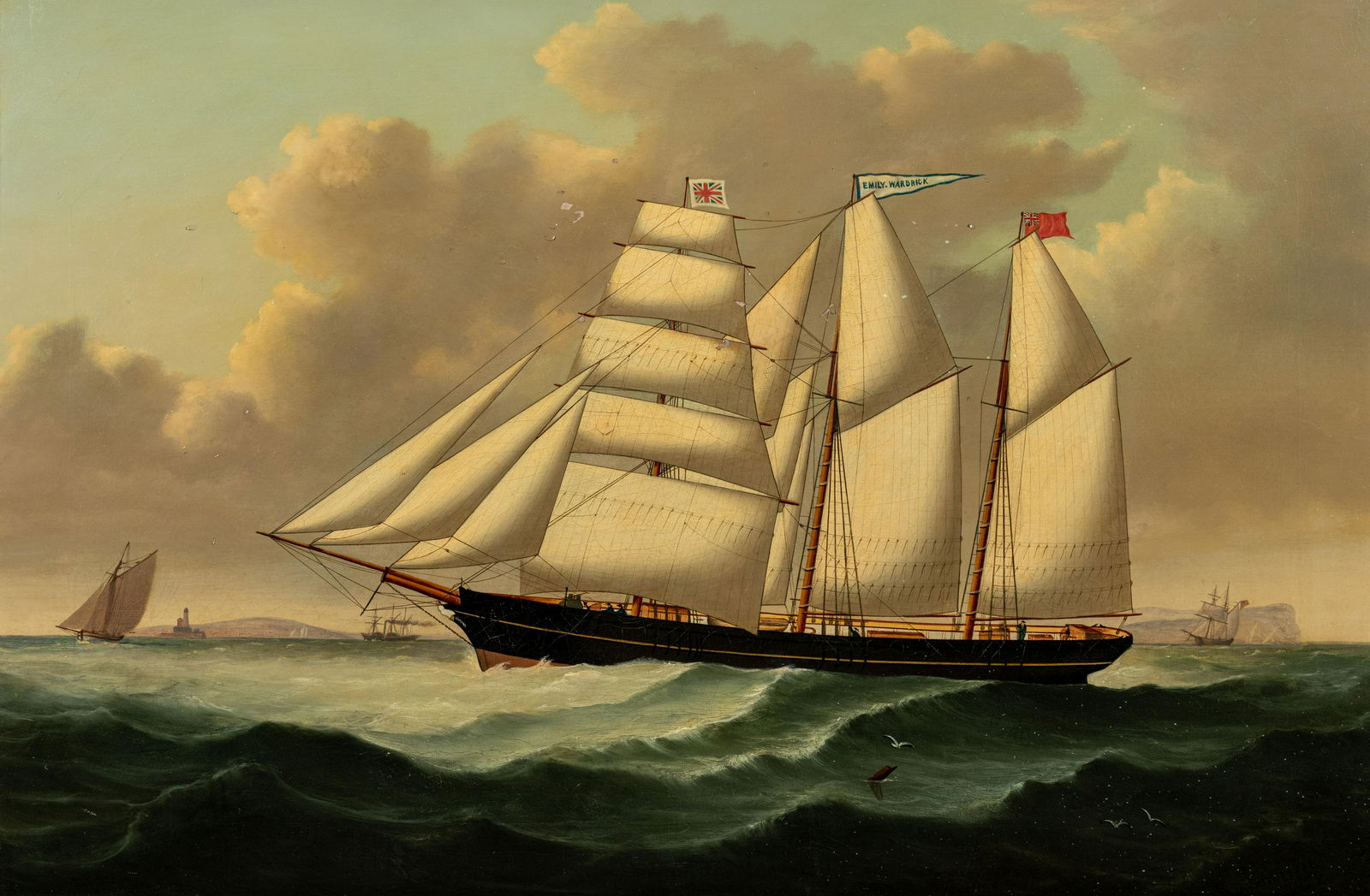 John Rawcliffe (British, 19th century) Barquetine Emily Warbrick, Fleetwood, Lancashire , 1872 (1 of 5)