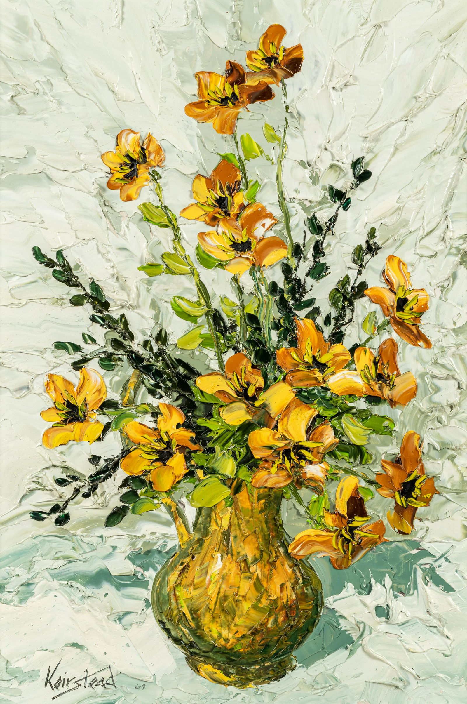 James L. Keirstead (Canadian, b. 1932) Green and Golds (1 of 6)