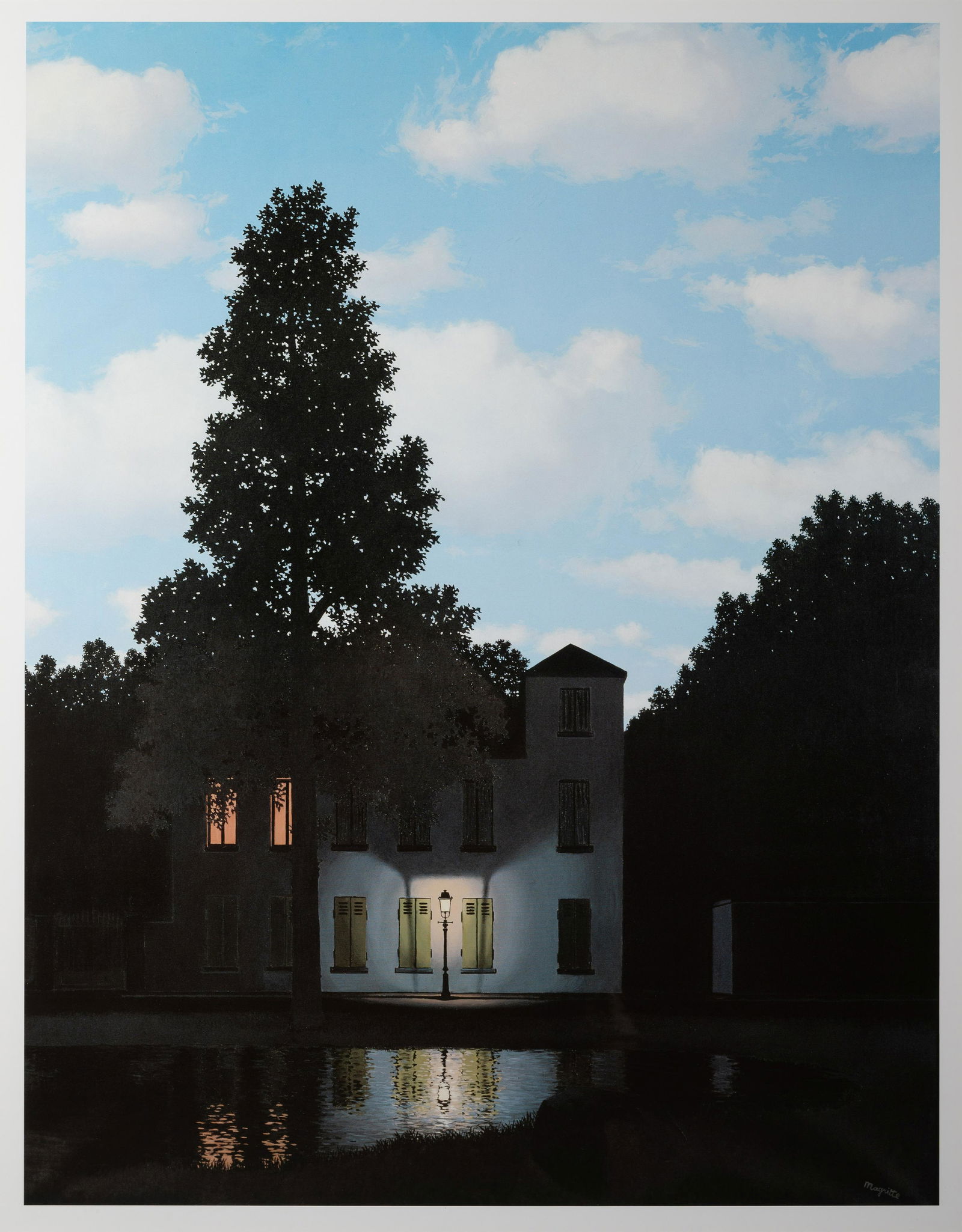 After Rene Magritte  (Belgian, 1898-1967) Empire of Light (1 of 5)