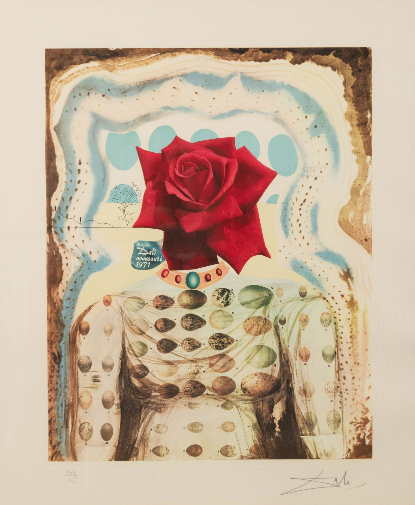 Salvador Dali (Spanish, 1904-1989) Surrealist Flower Girl, from Memories of Surrealism, 1971 (1 of 5)