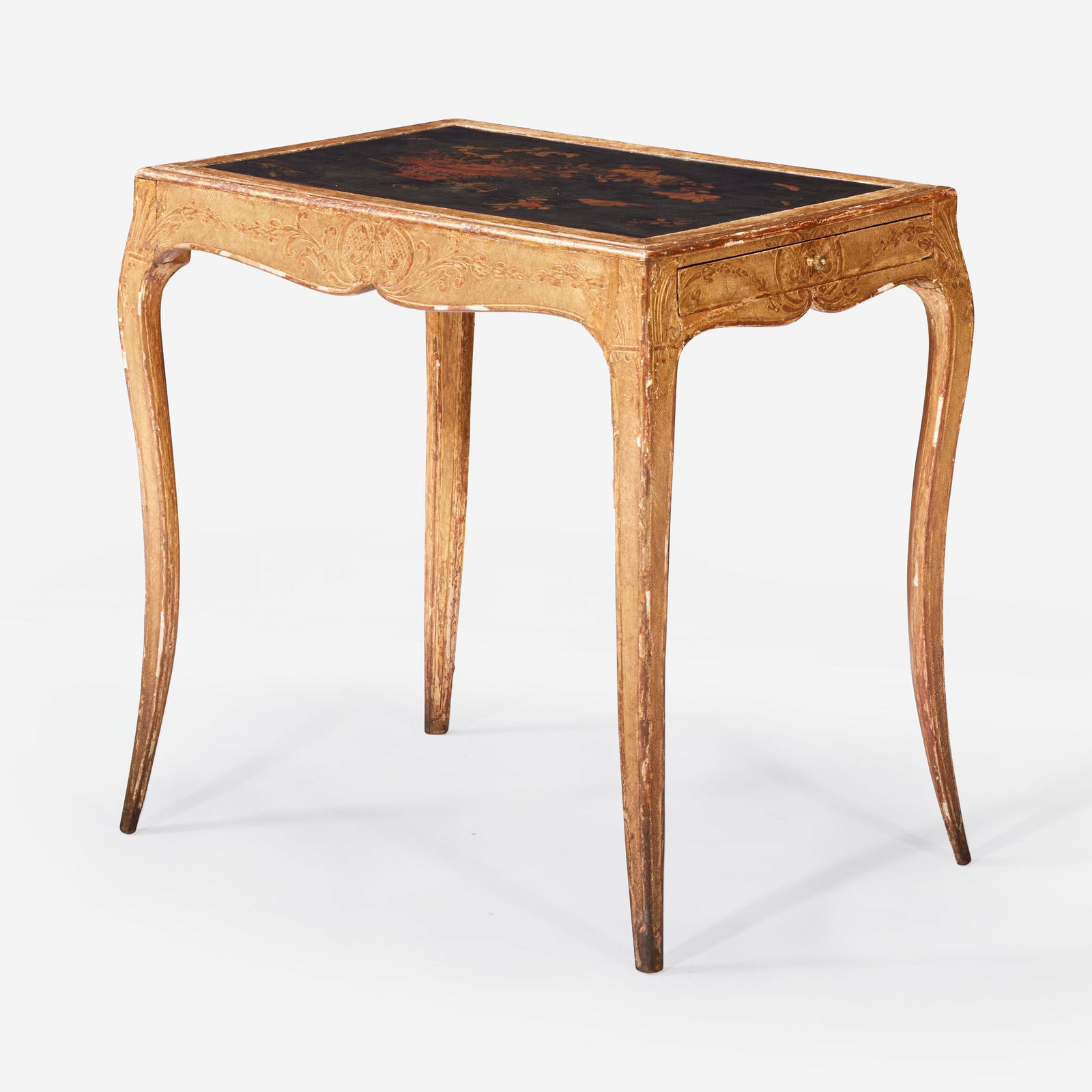 A George I Giltwood and Japanned Lacquer Work Table (1 of 2)