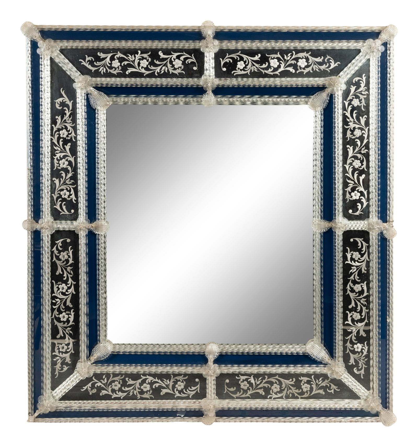 A Venetian Etched Glass Mirror (1 of 2)