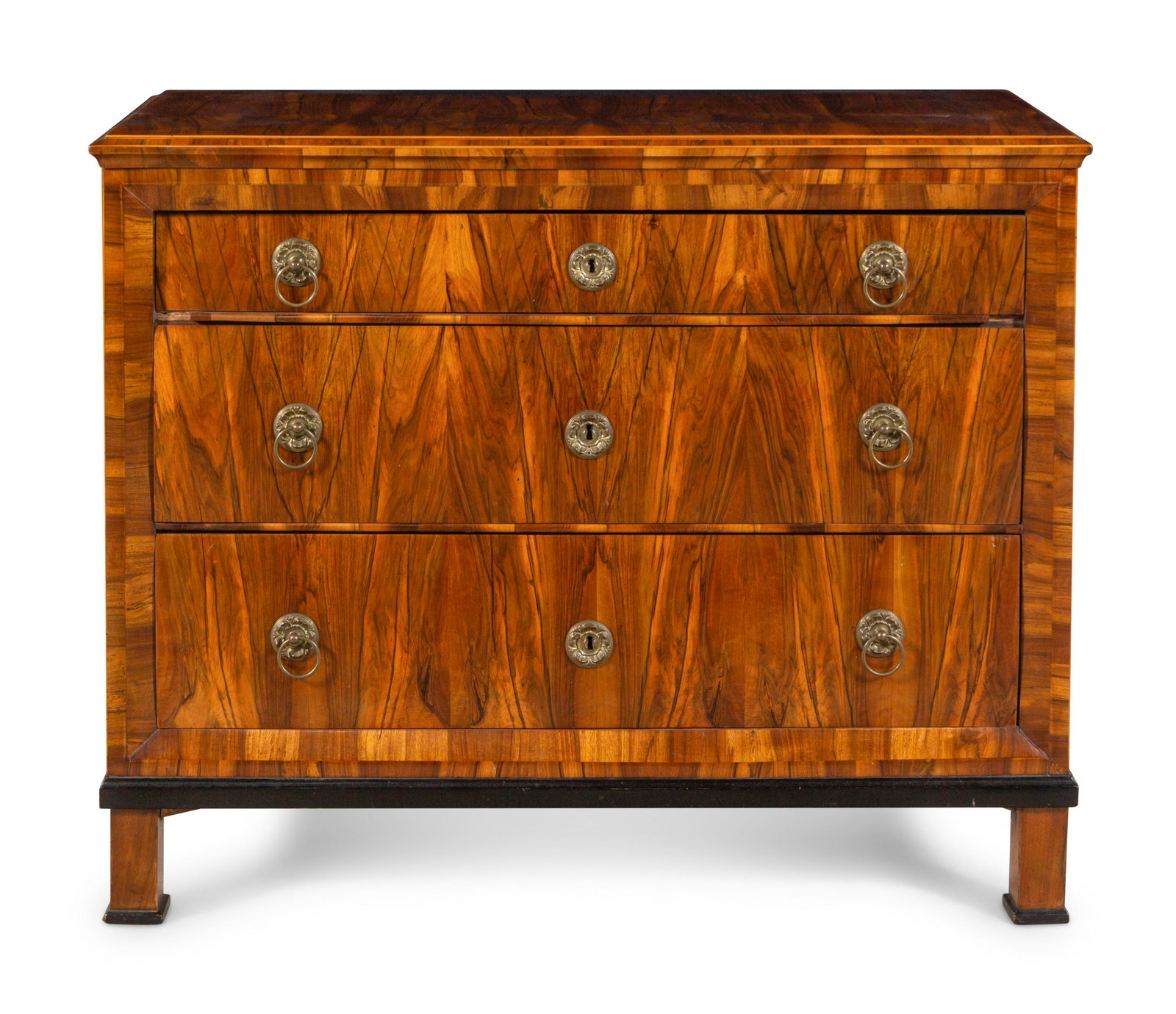 A German or Austrian Parcel Ebonized Walnut Commode (1 of 3)