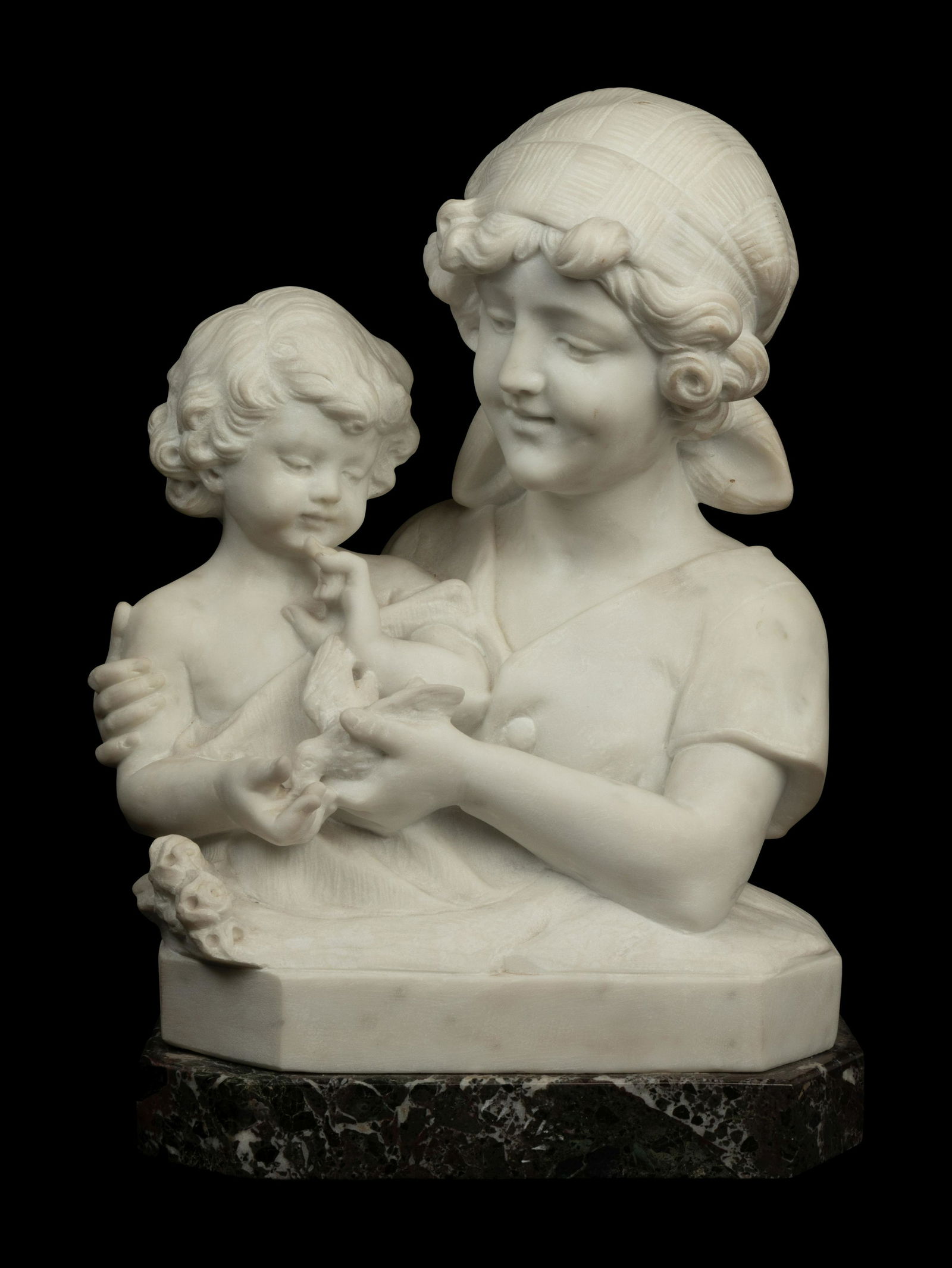 A Continental Marble Figural Group (1 of 4)