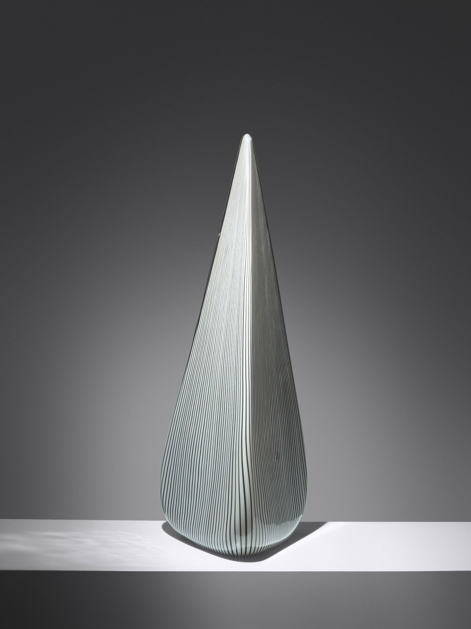 Lino Tagliapietra (Italian, b. 1934) Pyramid Table Lamp Effetre Murano, Italy (1 of 2)