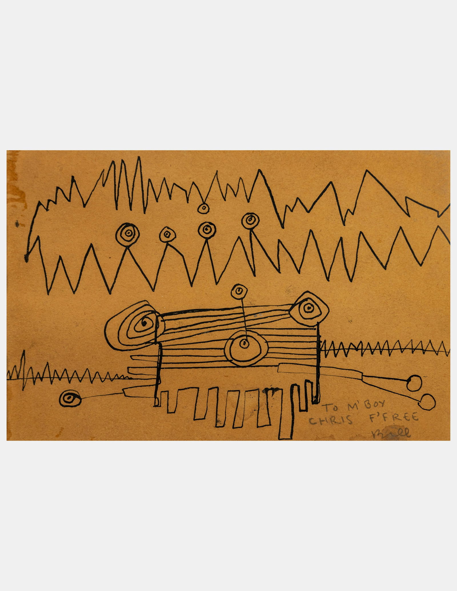 William Baziotes (American, 1912-1963) Untitled (To M'Boy Chris F'Free, Bill) (1 of 6)