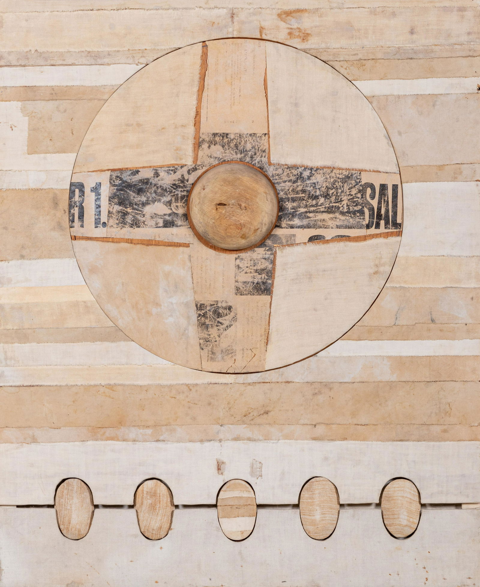 Robert Courtright (American, 1926-2012) Untitled, 1964: Robert Courtright (American, 1926-2012) Untitled, 1964 collage signed Courtwright and titled (verso) 28 1/2 x 23 1/2 inches. Provenance: Feigen Palmer Gallery, Los Angeles