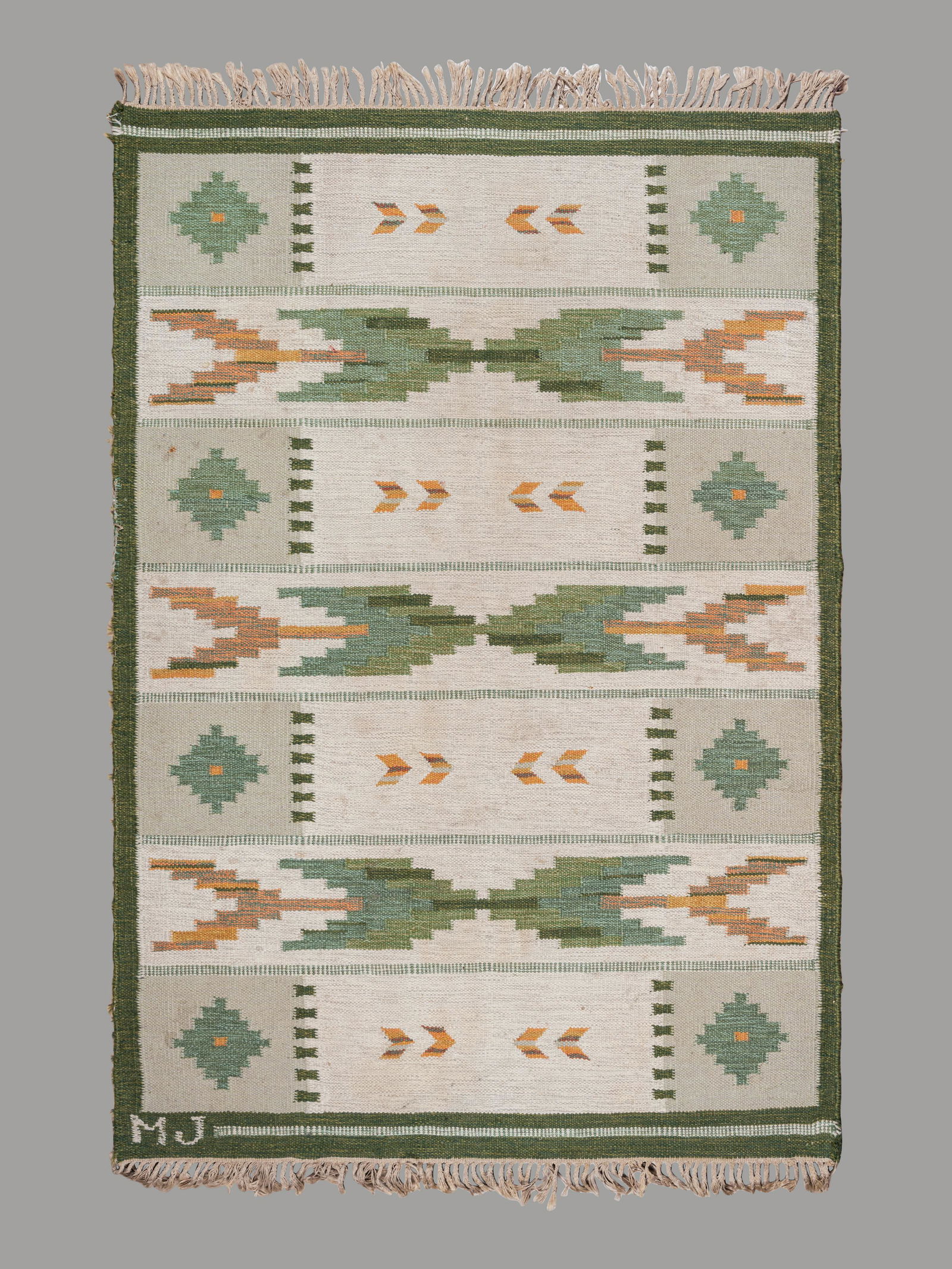 Swedish Mid 20th Century Flatweave Rug (1 of 4)