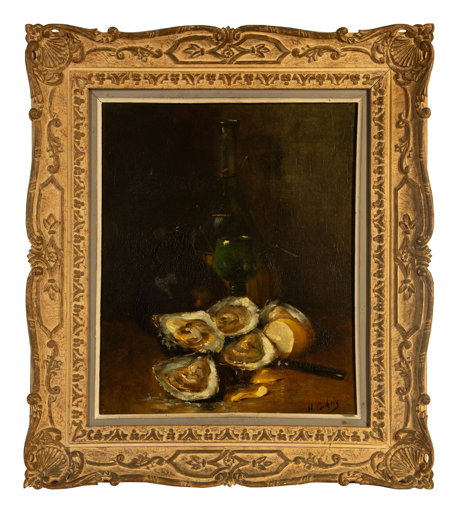 Eugene Henri Cauchois (French, 1850-1911) Still Life with Oysters (1 of 5)