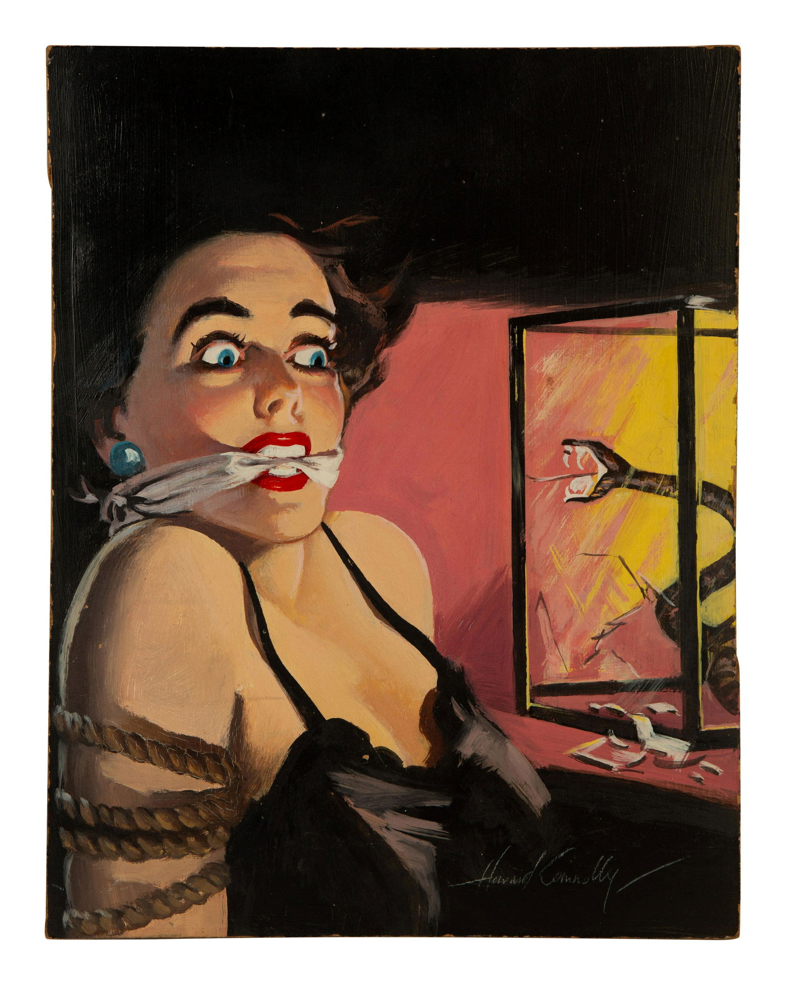 Howard Connelly (American, 1903-1990) Illustration for Pardon My Murder by D. L. Champion, (1 of 4)