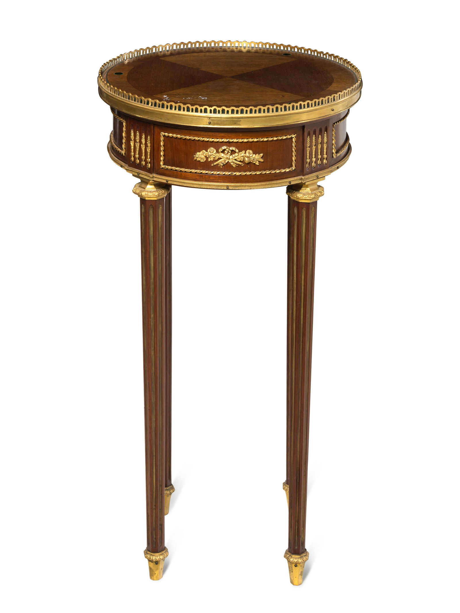 A Louis XVI Gilt Bronze Mounted Side Table (1 of 2)