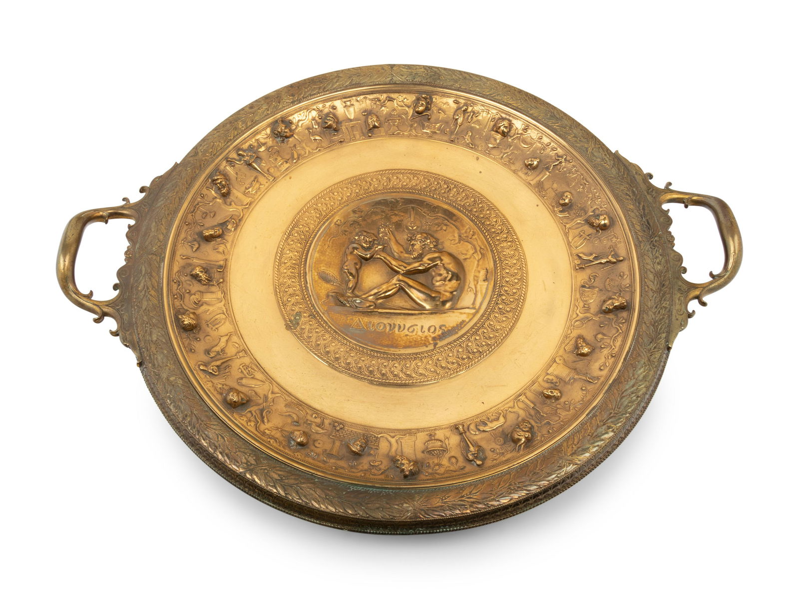 A French Gilt Bronze Presentation Kylix After Ferdinand Levillain (French, 1837-1905) (1 of 4)