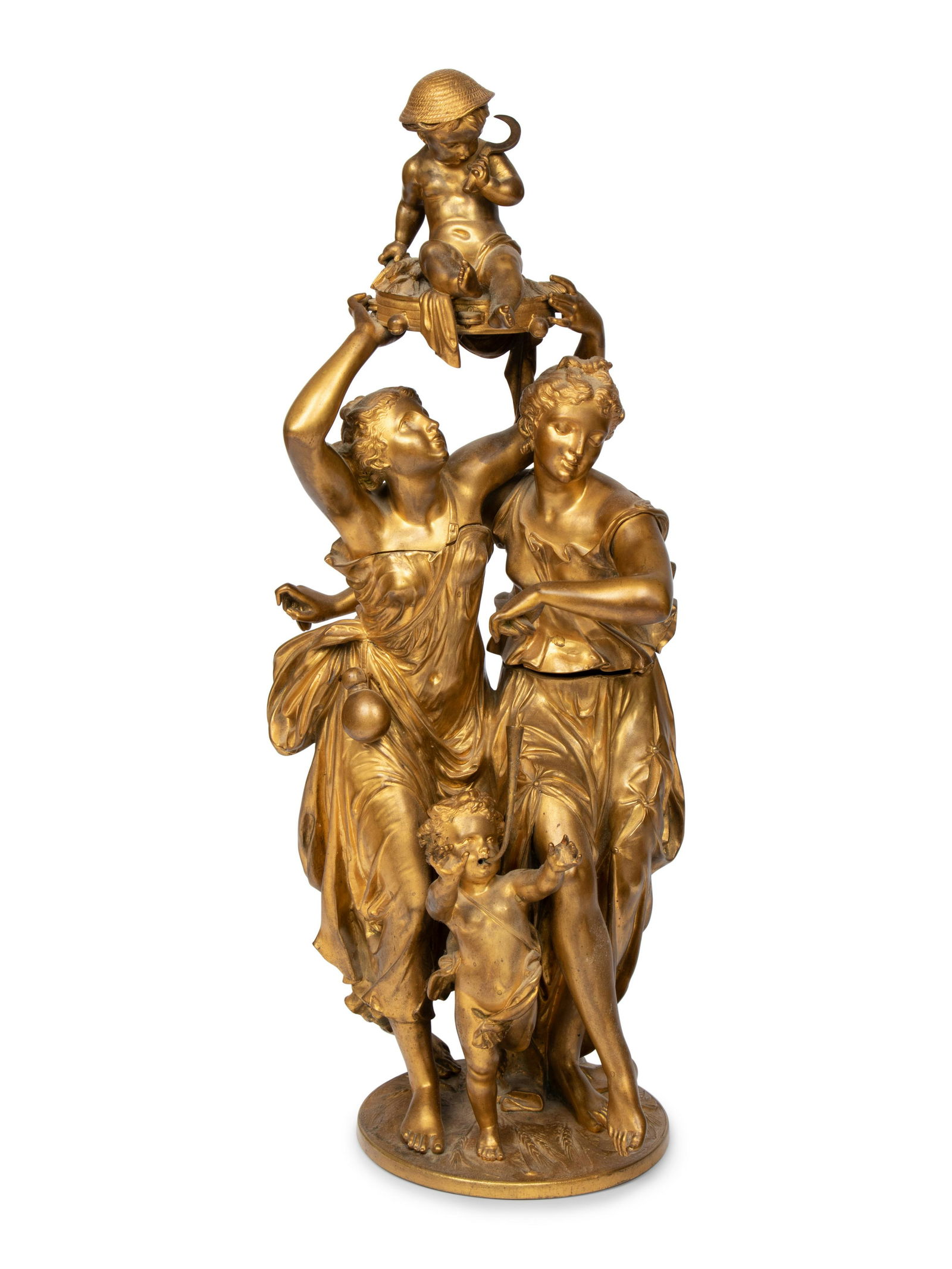 A French Gilt Bronze Figural Group   (1 of 3)