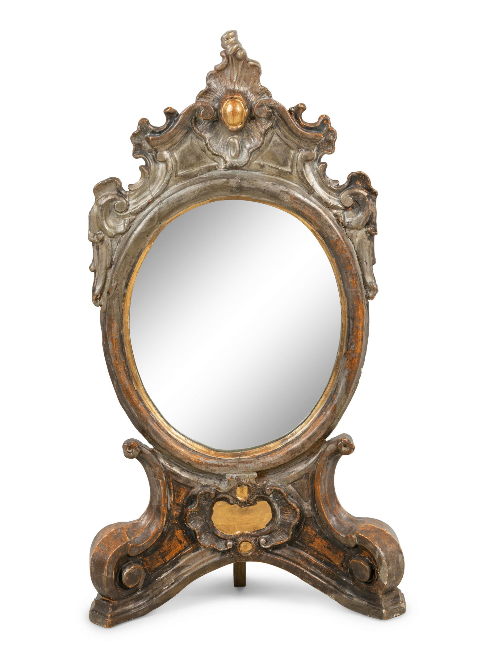 An Italian Silvered and Giltwood Dressing Mirror (1 of 5)