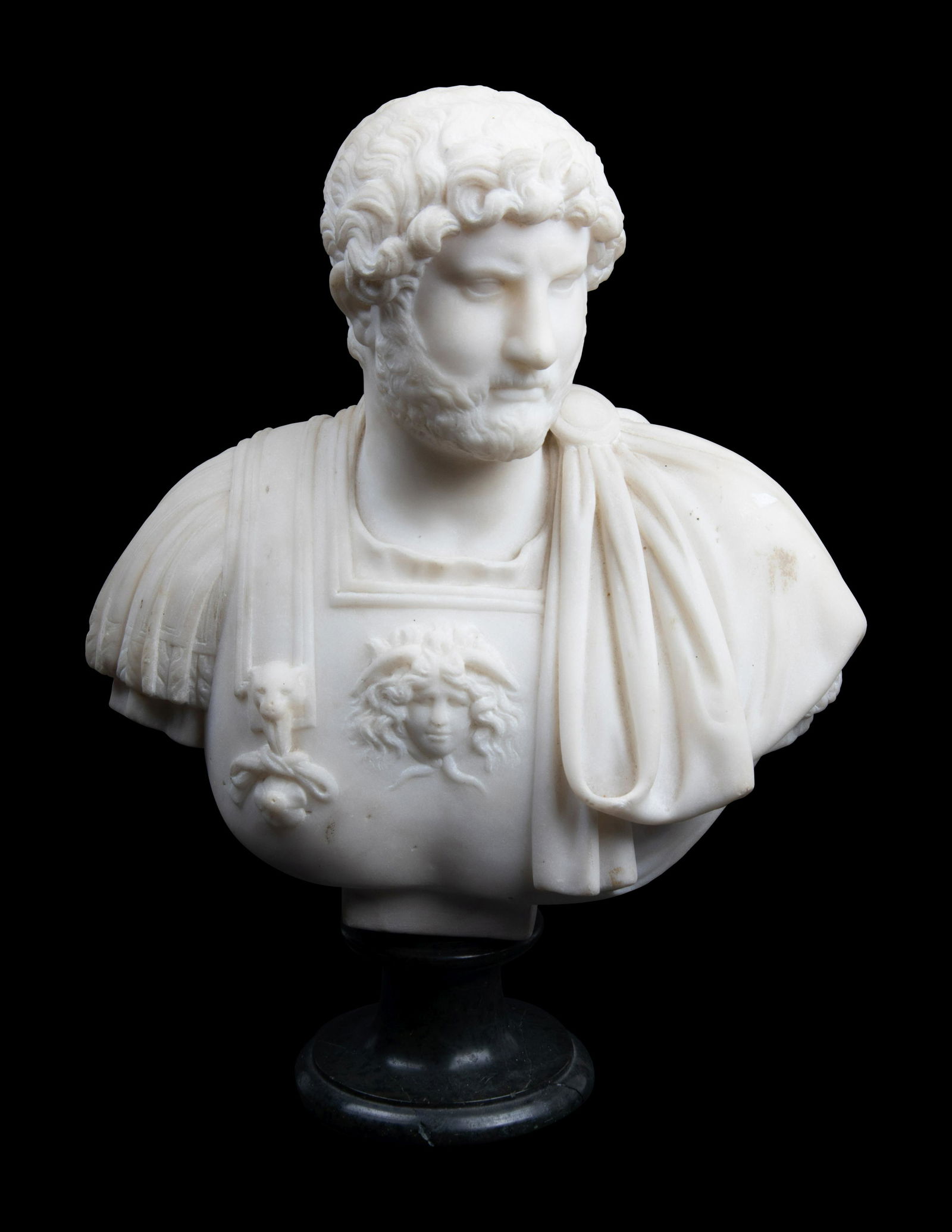 A Continental Marble Bust After the Antique (1 of 3)