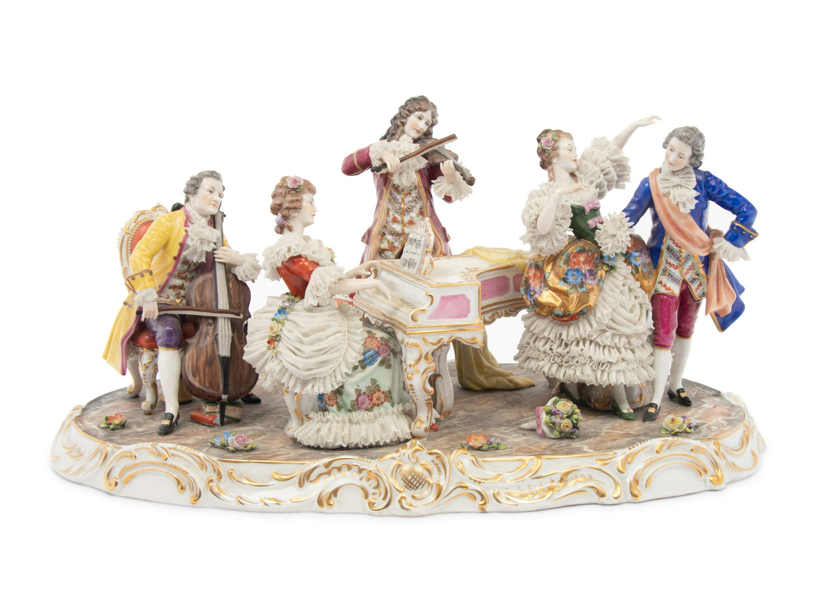 A Capodimonte Porcelain Figural Group (1 of 6)