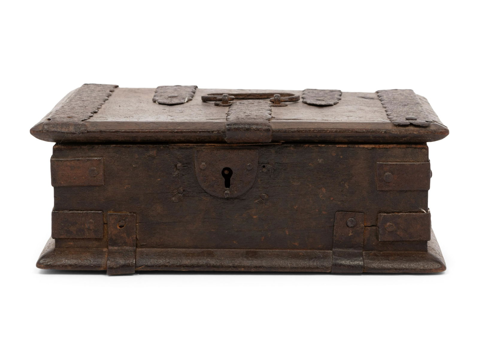 A Spanish Iron Mounted Strong Box (1 of 3)