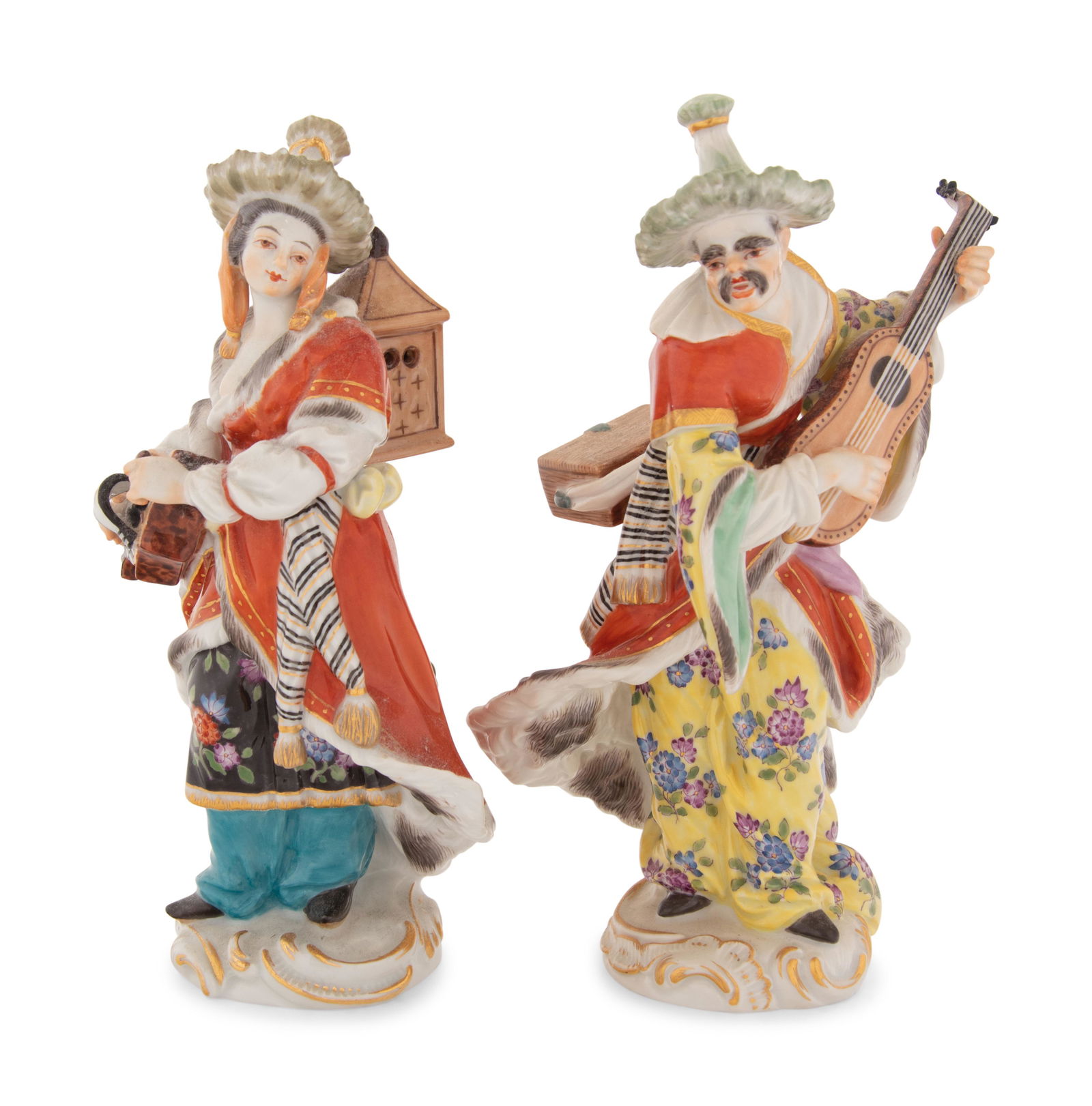 A Pair of Meissen Porcelain Malabar Figures (1 of 3)