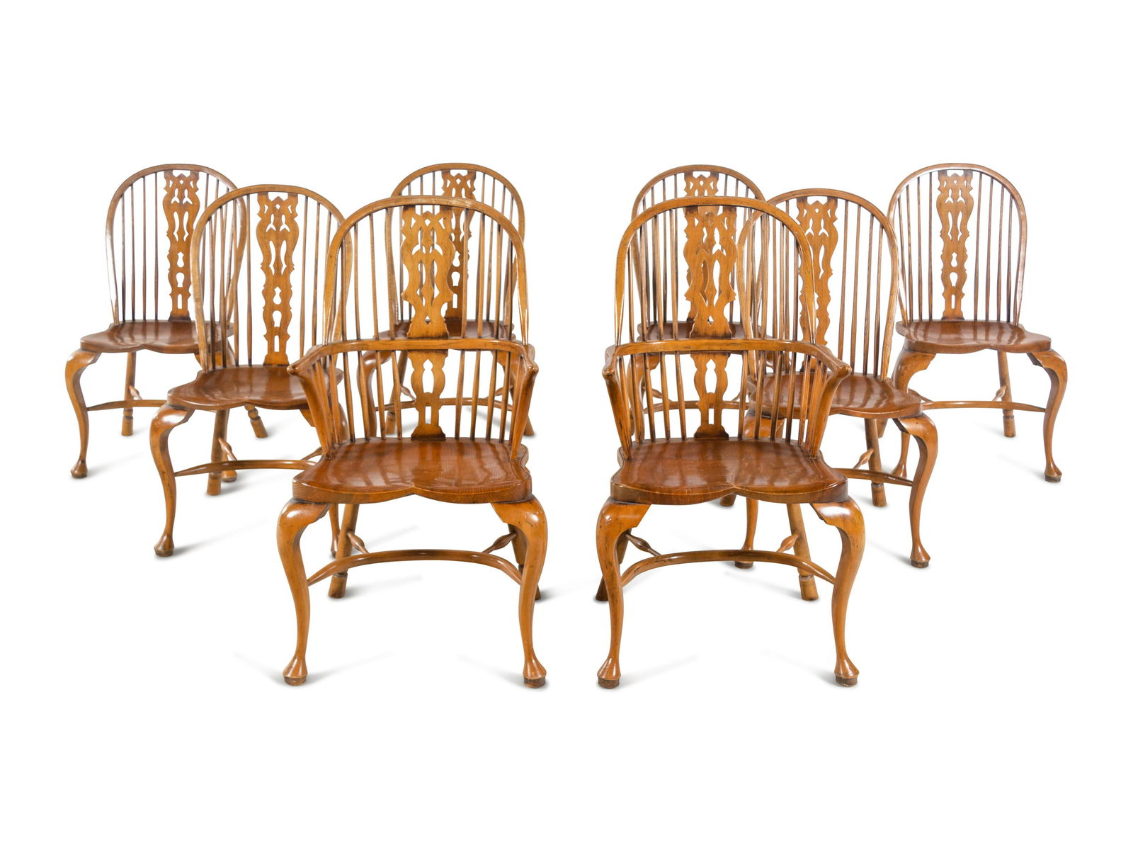 A Set of Eight Elm Windsor Chairs (1 of 2)