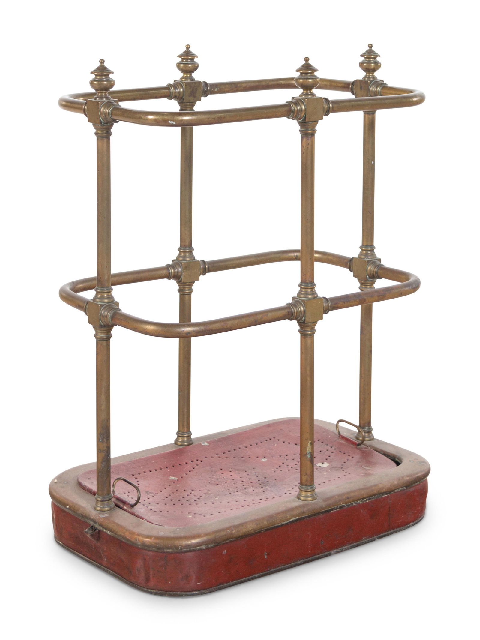An English Brass Umbrella and Cane Stand (1 of 2)