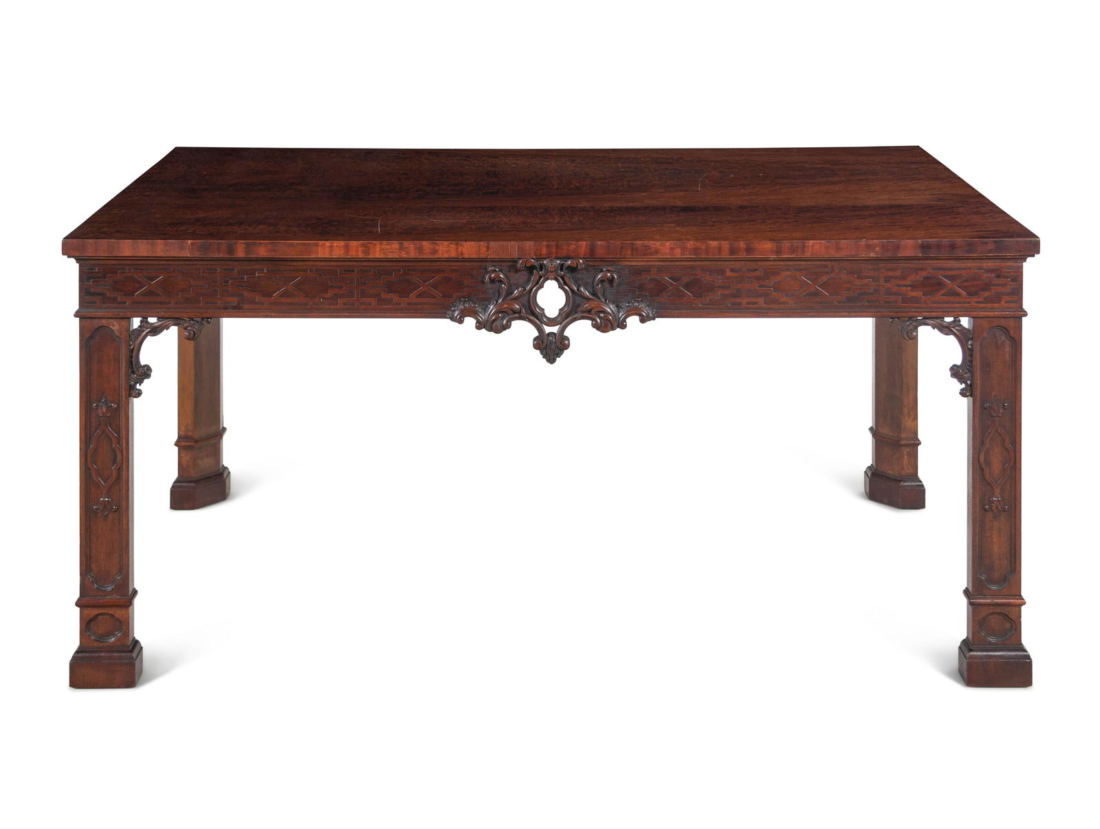 A Chinese Chippendale Style Mahogany Table (1 of 4)