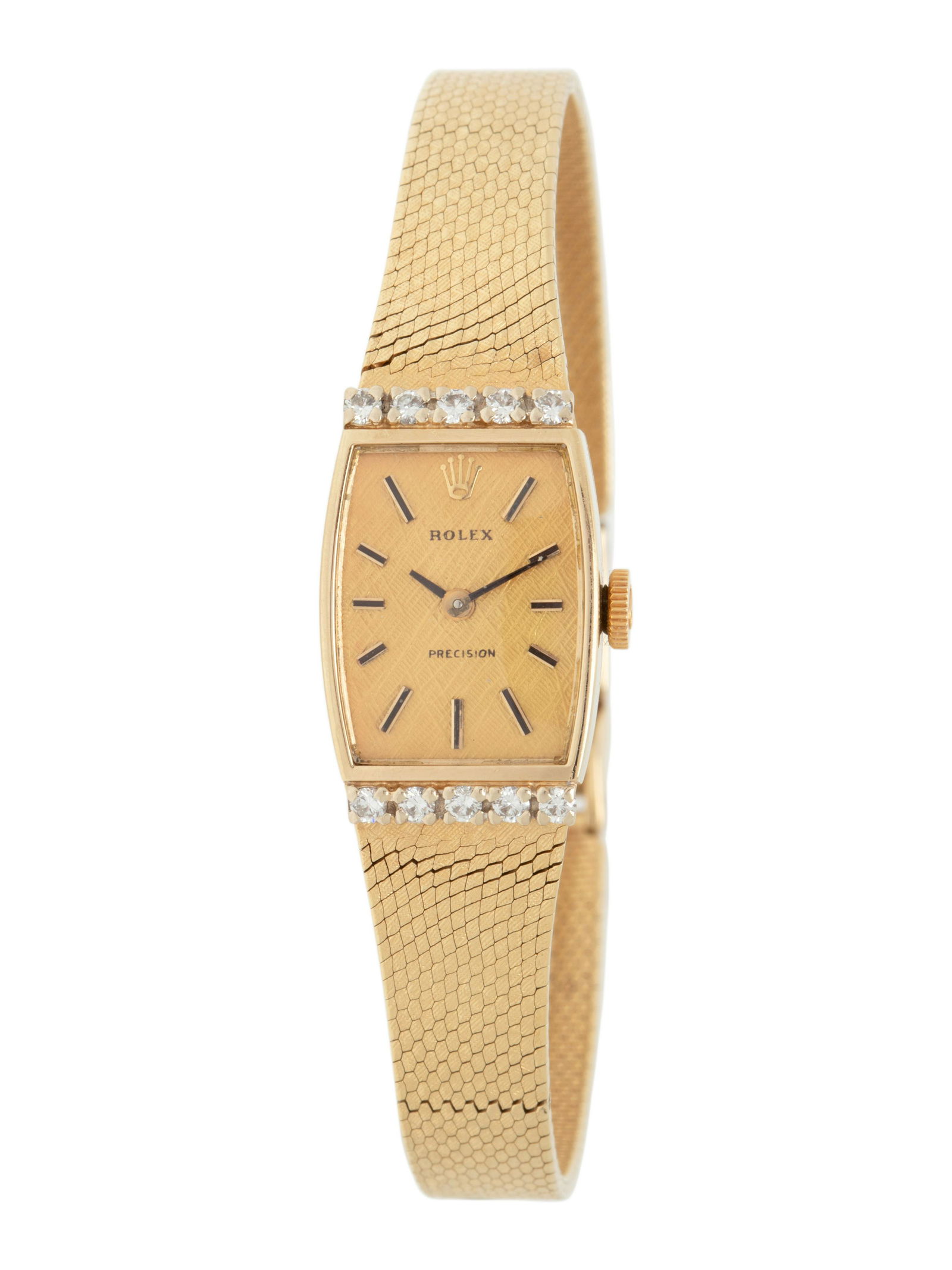 ROLEX, REF. 8420 14K YELLOW GOLD AND DIAMOND WRISTWATCH (1 of 3)
