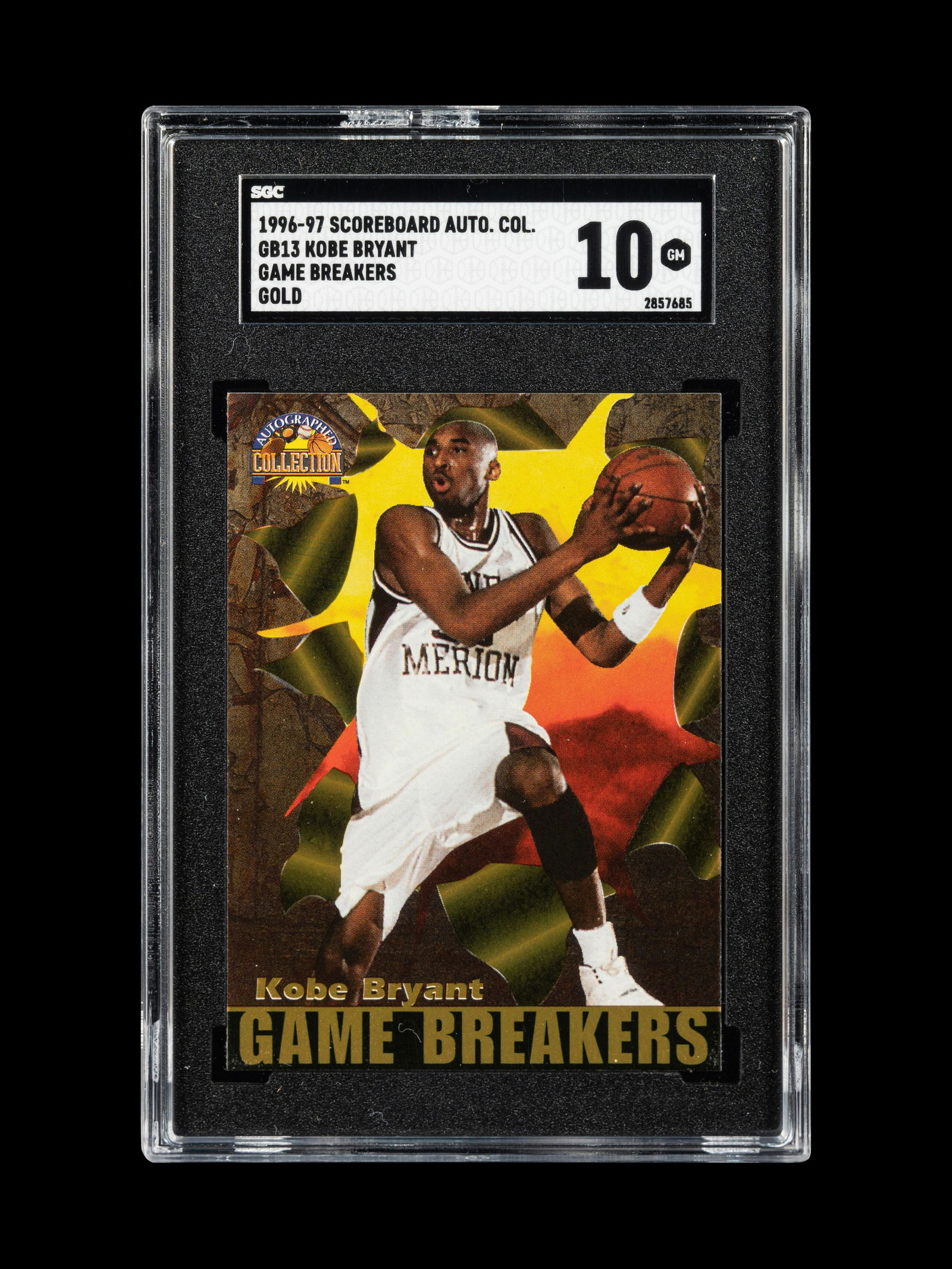 A Group of 1996-97 Score Board Autographed Collection Game Breakers Kobe Bryant Rookie Basketball (1 of 4)