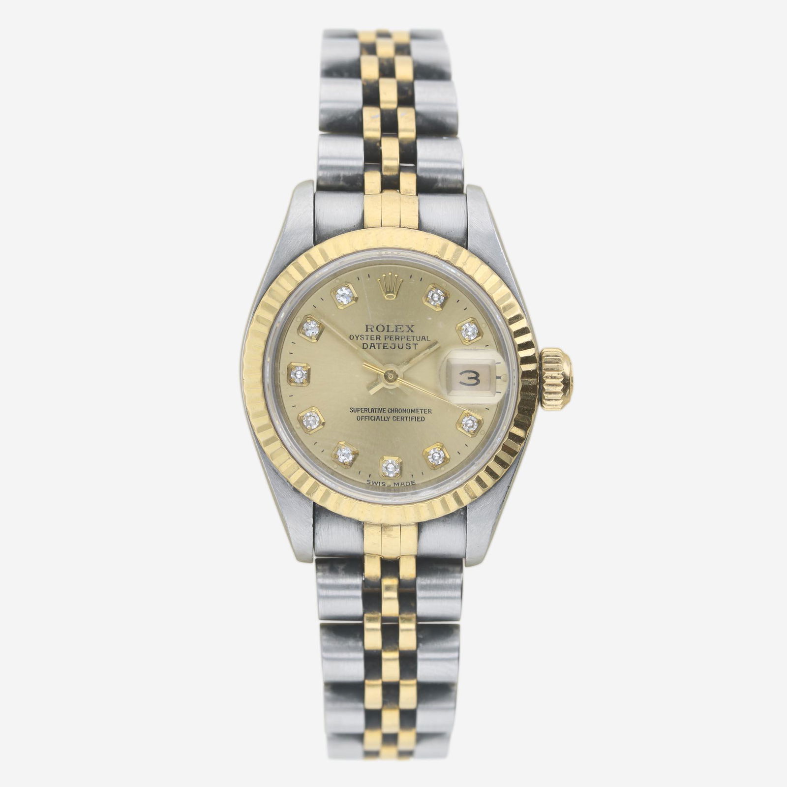 A lady's two-tone automatic watch, Rolex Oyster Perpetual Date Just (1 of 3)