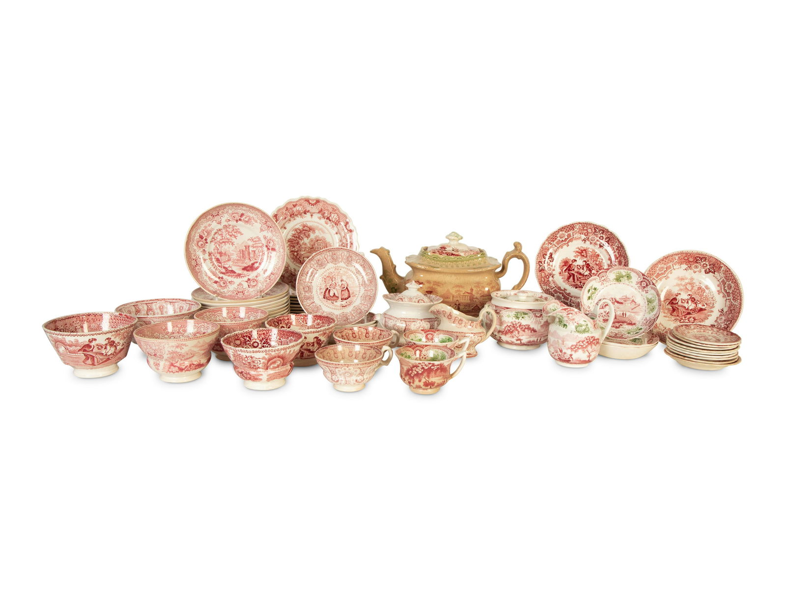 A Collection of English Transferware Tea and Dinner Articles (1 of 3)