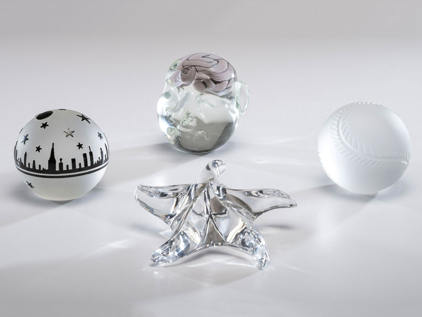 Four Glass Paperweights (1 of 4)