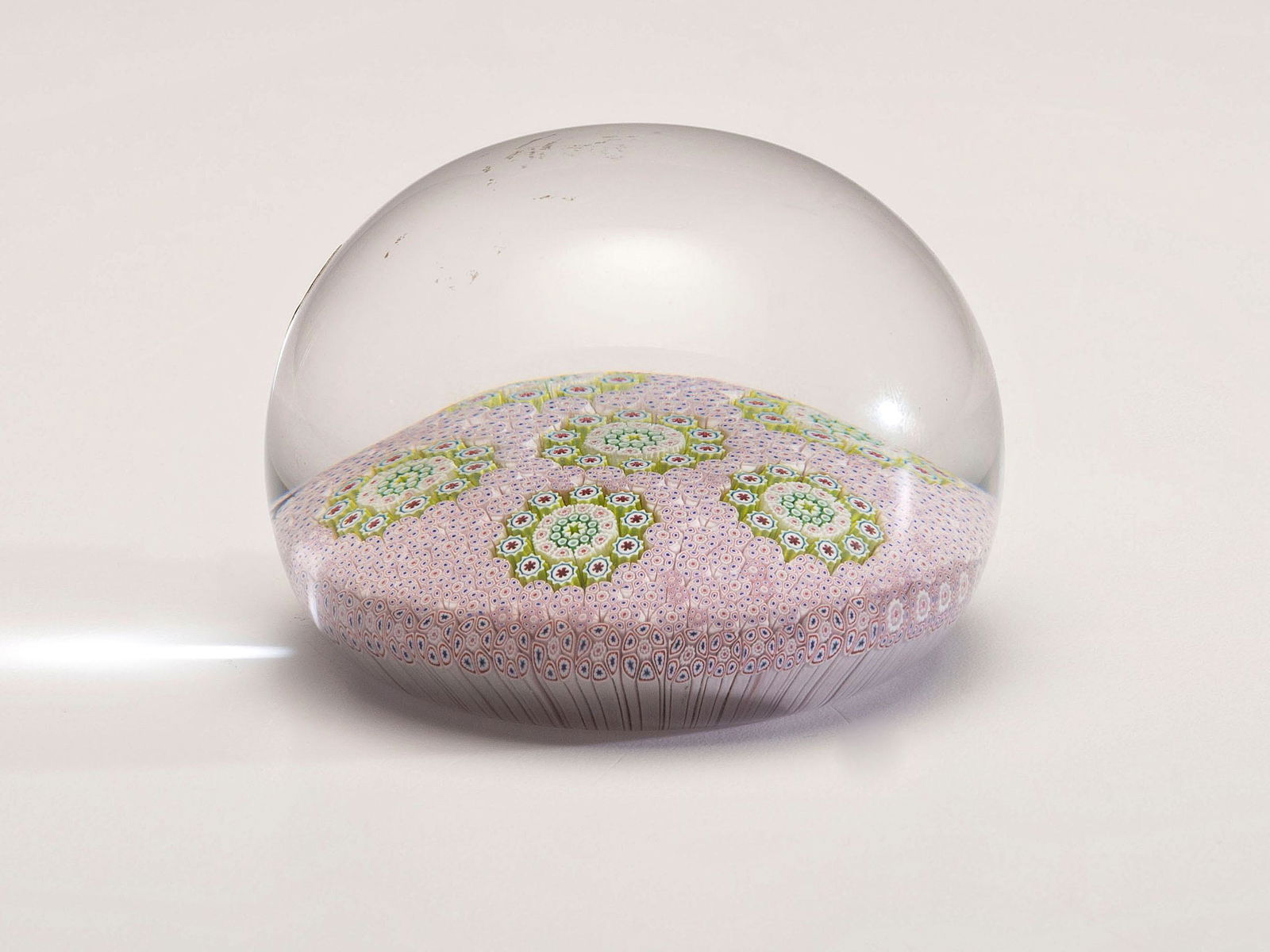 A Saint Louis Carpet-Ground Concentric Millefiori Glass Paperweight (1 of 2)